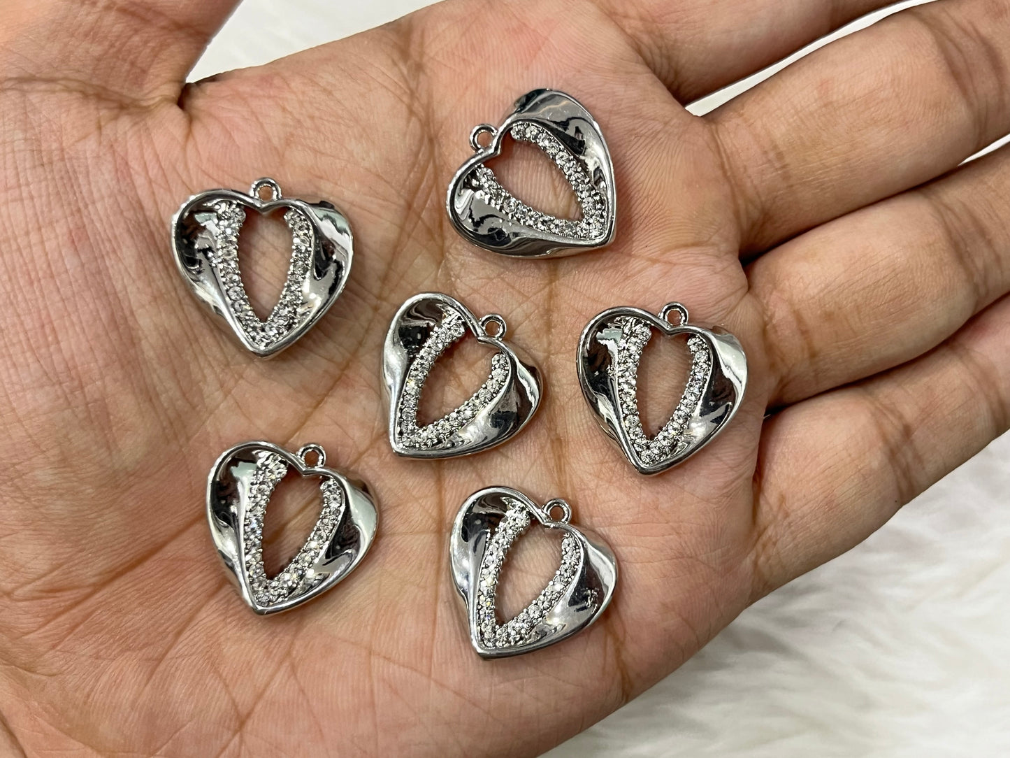 Luxury Charms (AGWS147) (20 mm) (5 Pcs)