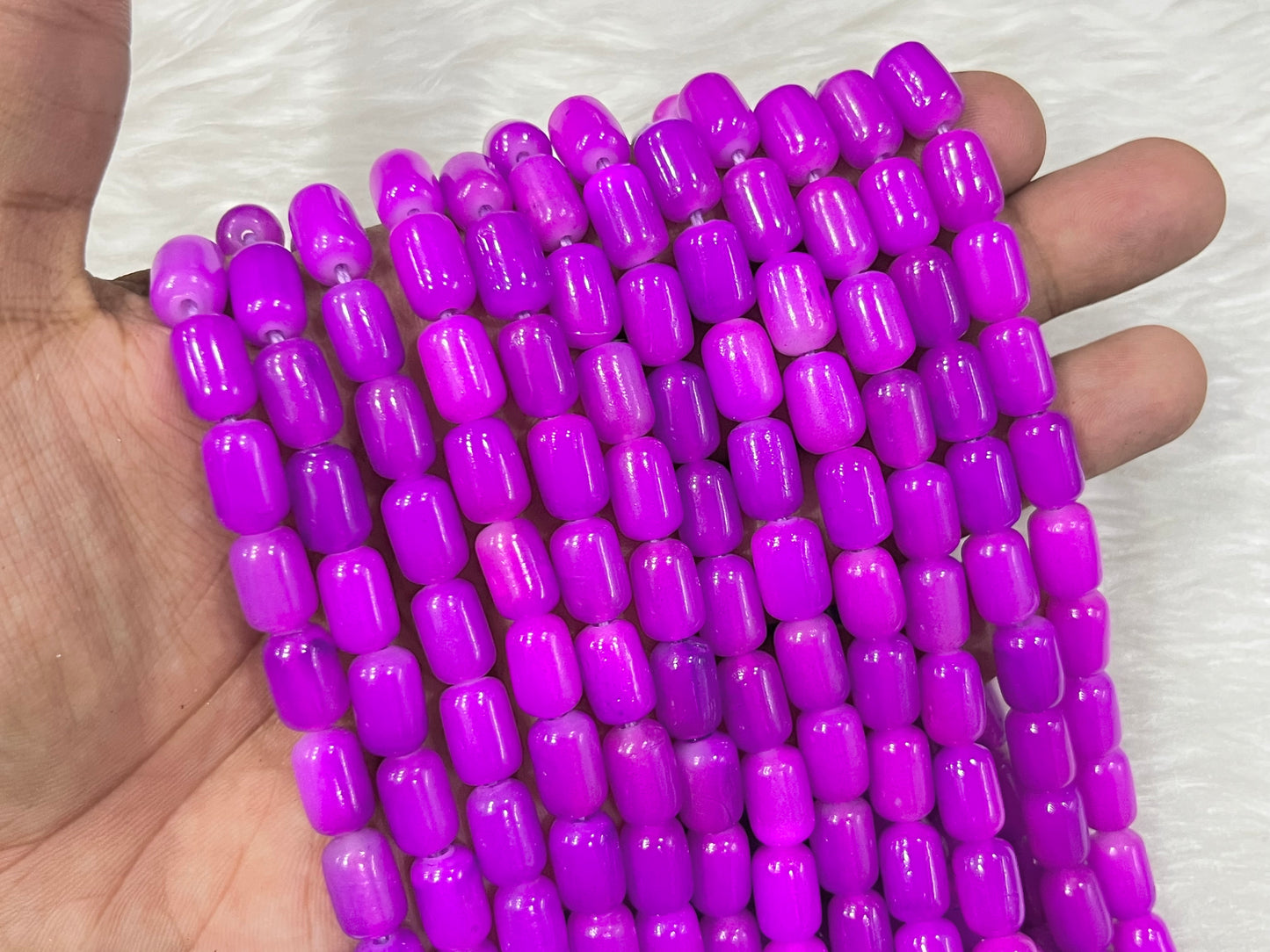 Round Cylindrical Beads (8x11 mm)