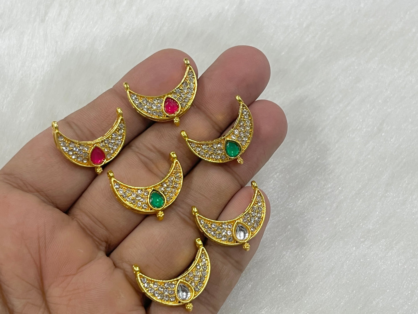 Meenakari Kundan (AGMK123)(22 mm)(12 Pcs)