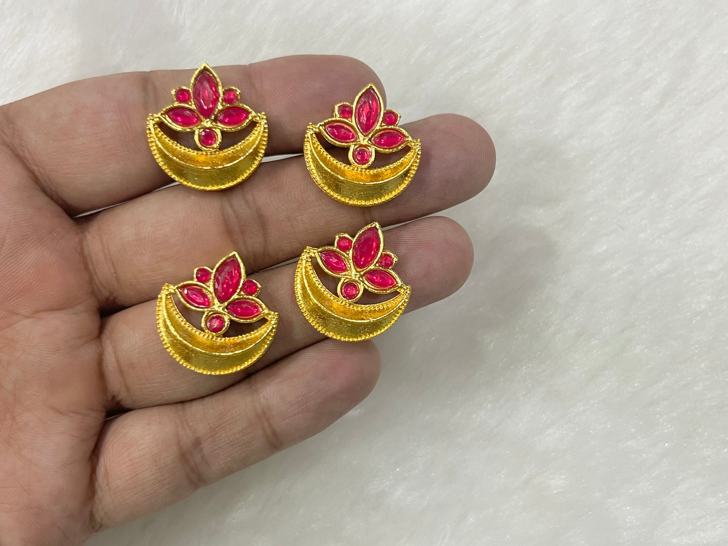 Meenakari Kundan (AGMK134)(27 mm)(12 Pcs)