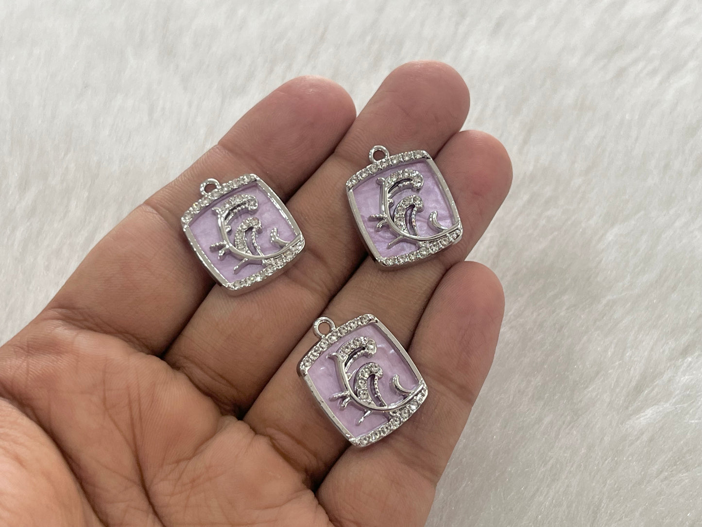 Luxury Charms (AGWS381) (5 Pcs)(29 mm)