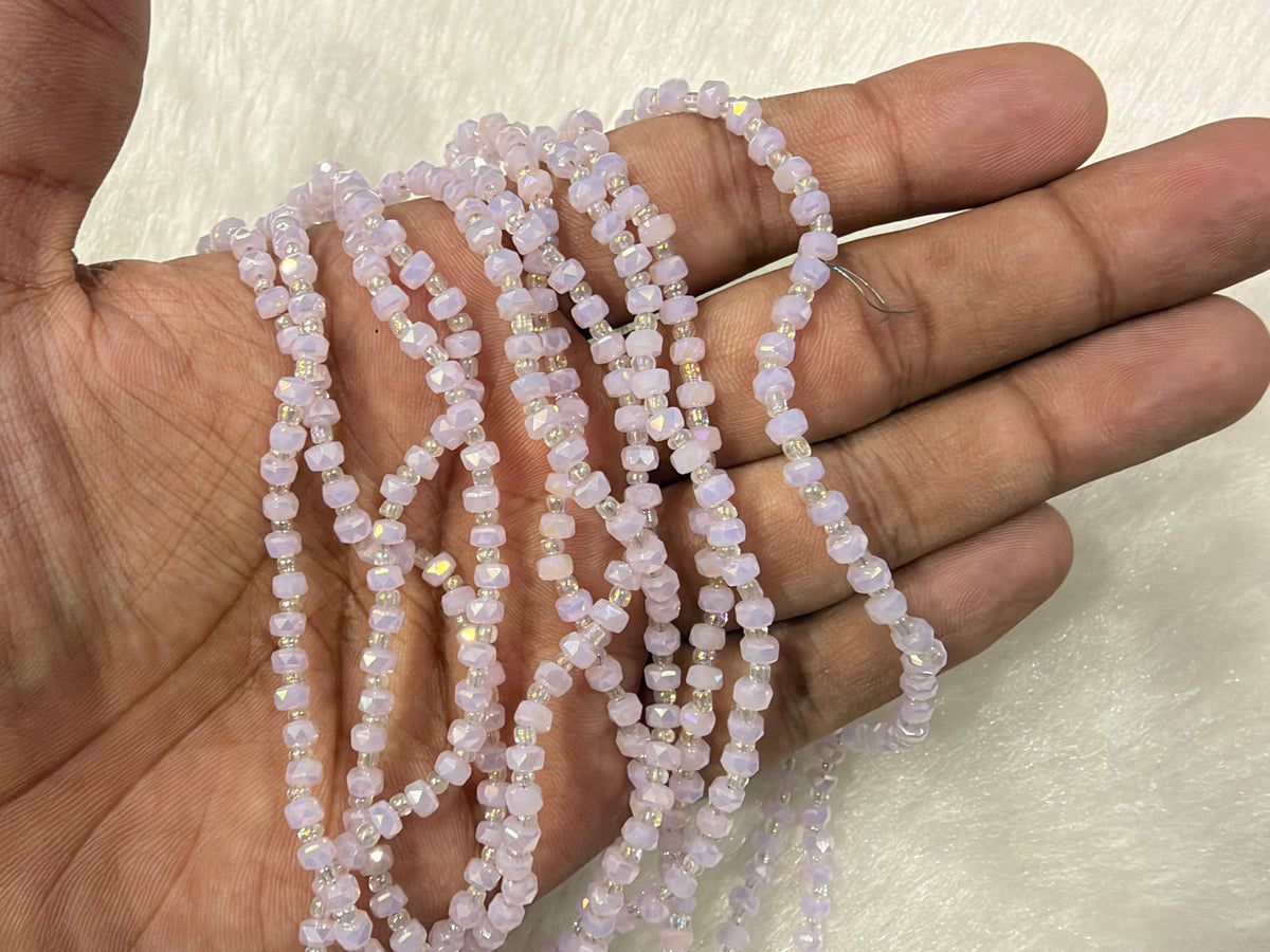 Fancy Crystal Beads (4 mm)(100+ Beads)