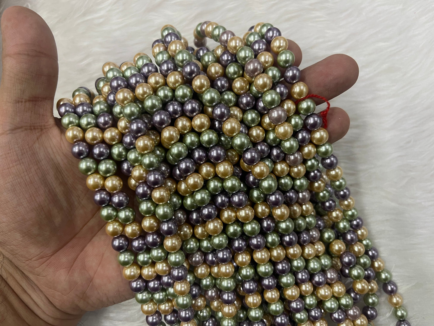 AAA Shell Pearls (8 mm) (Multicolour)