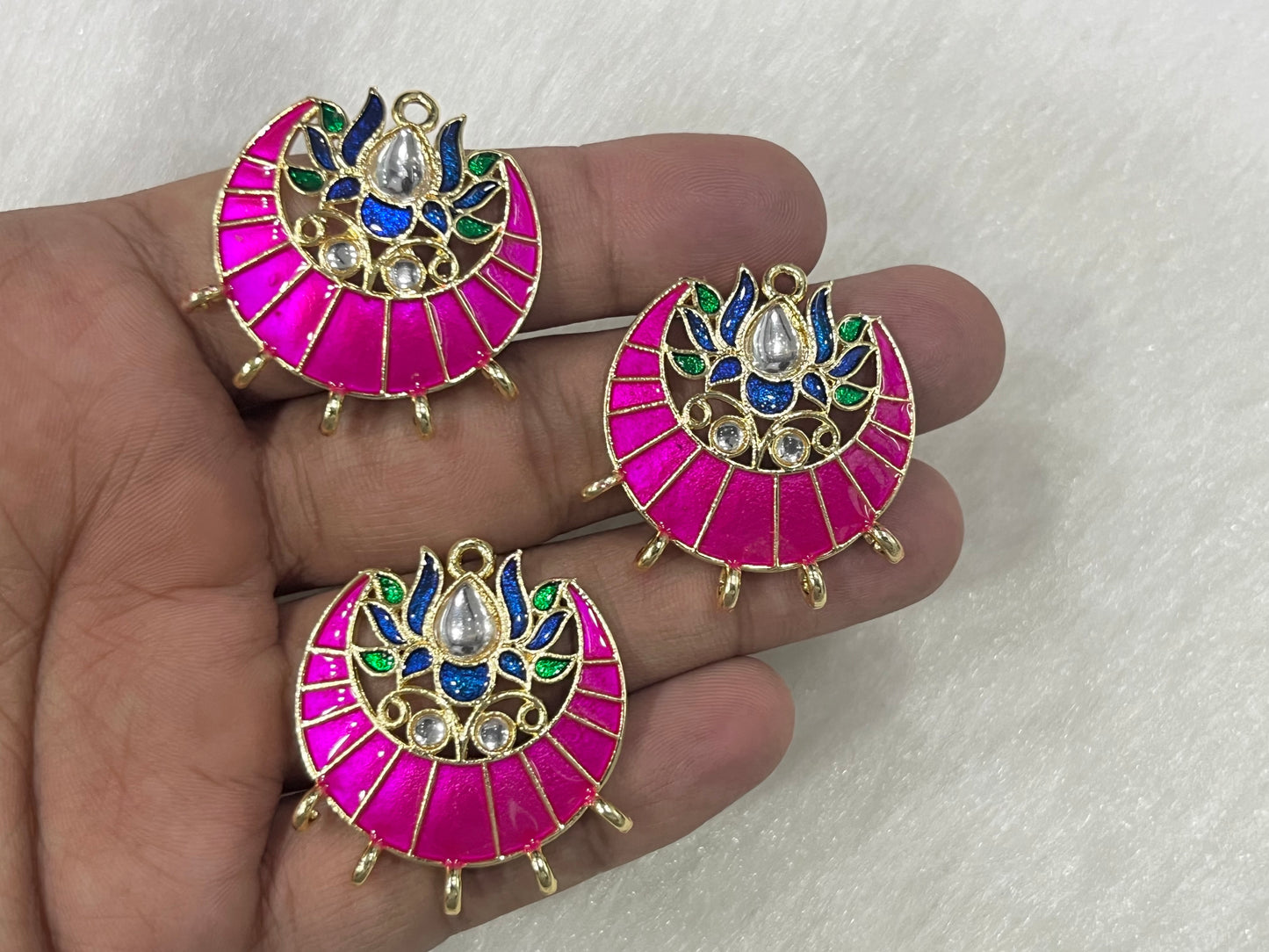 Meenakari Kundan (AGMK129)(33 mm)(6 Pcs)