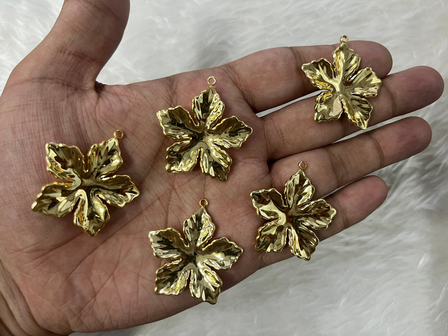 Stainless Steel Charms (AGWS138) (35 mm) (Single Piece)