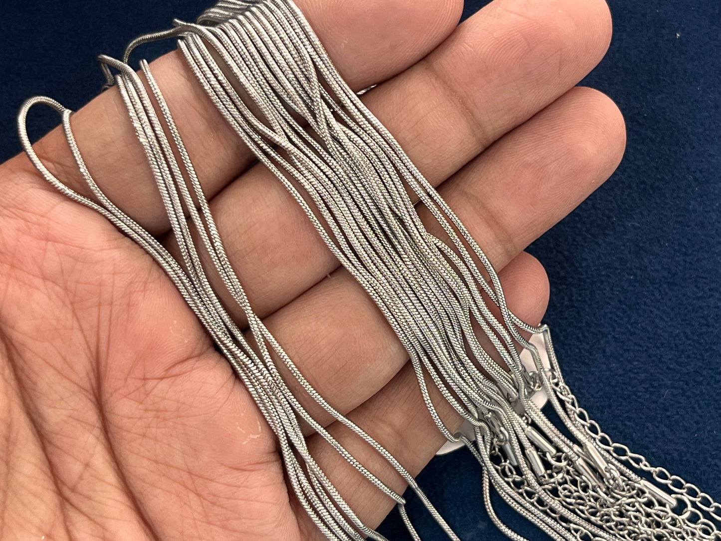 Stainless Steel Chains (Silver) (Pack of 10) (No. 4)