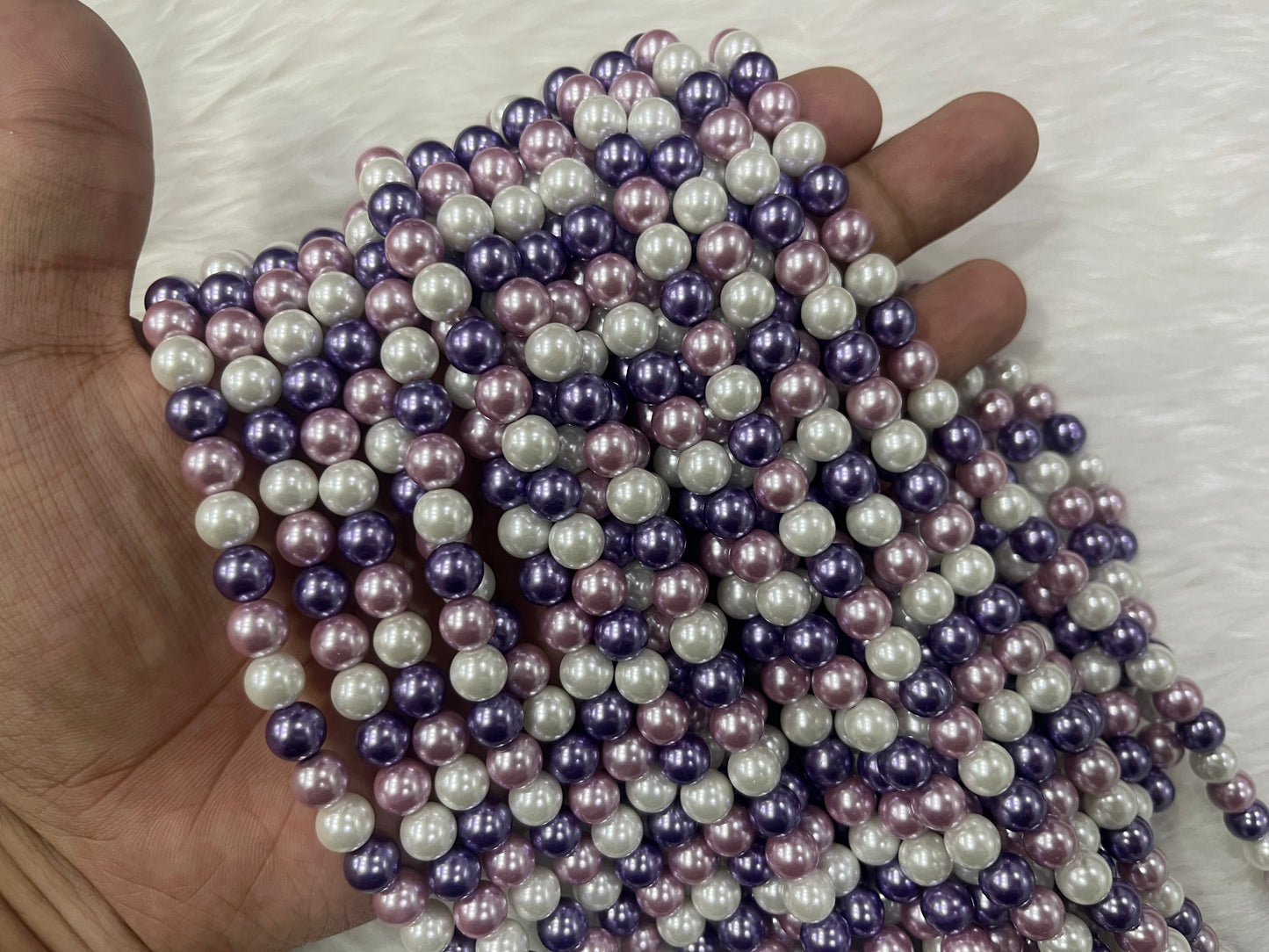 AAA Shell Pearls (8 mm) (Multicolour)