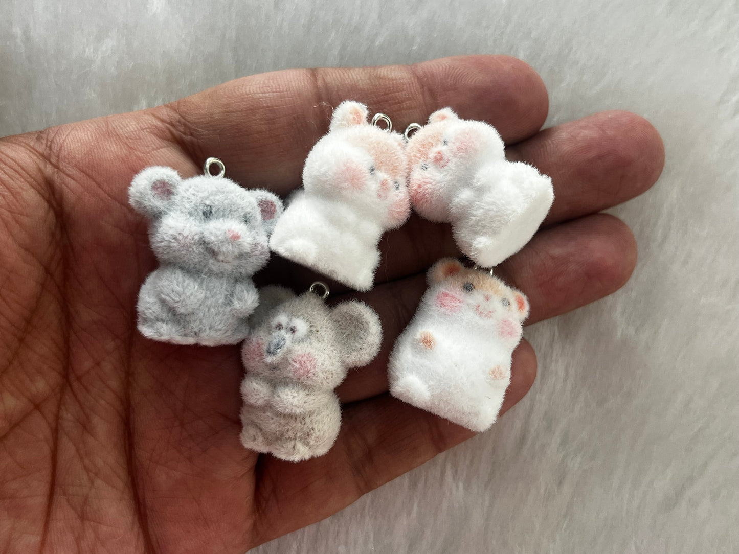 Fur Keychain Charms (AGFK07)(5 Pcs Assorted)