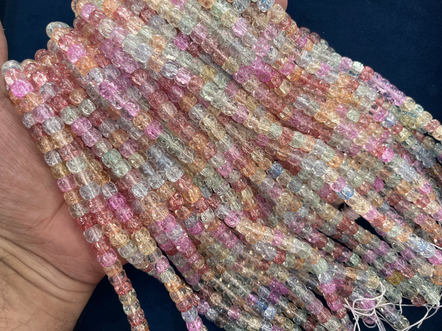 Premium Ice Crackled Beads