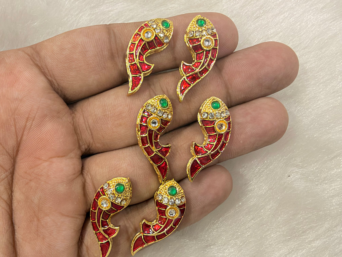 Meenakari Kundan (AGMK143)(28 mm)(6 Pcs)