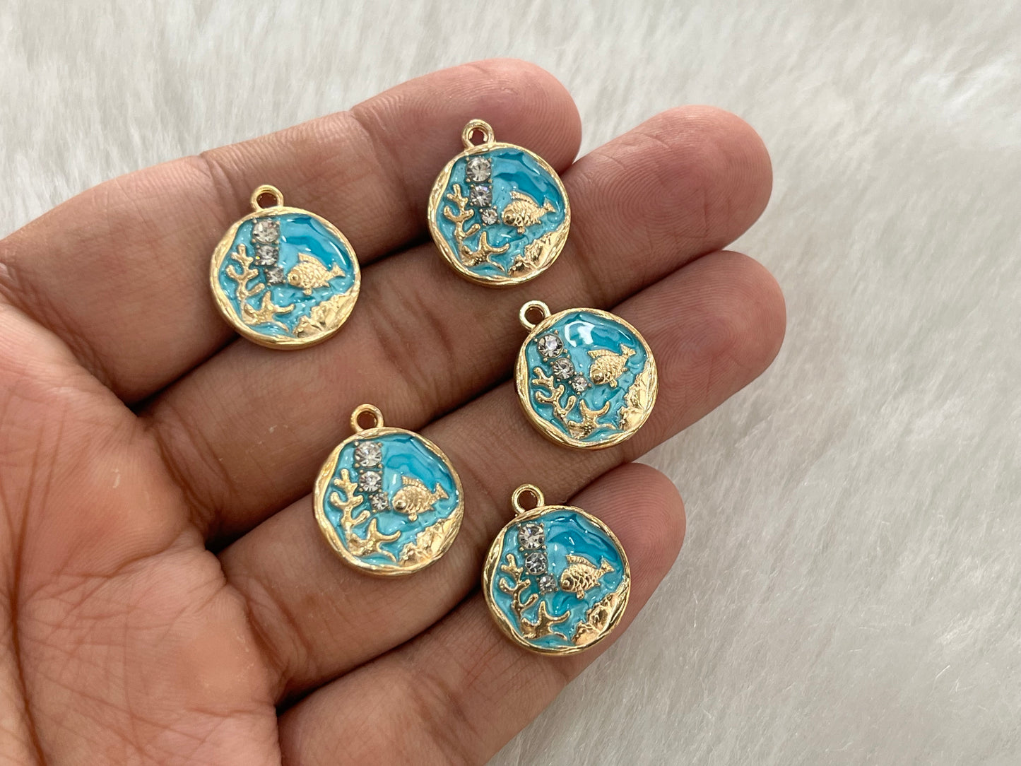 Luxury Charms (AGWS326) (5 Pcs) (20 mm)