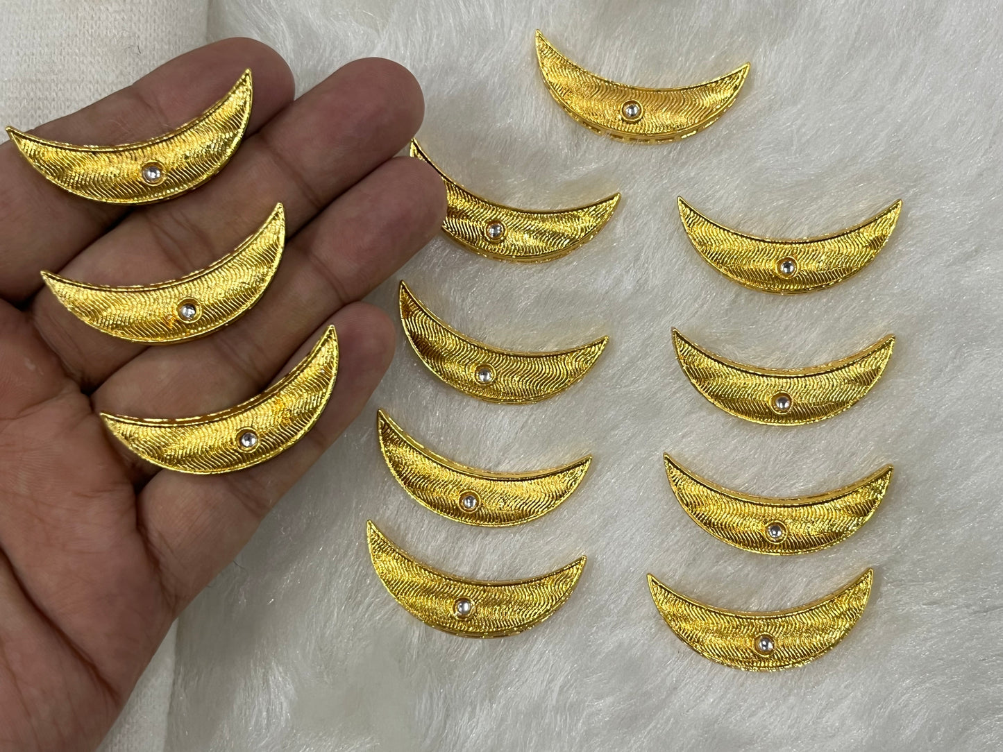 Meenakari Kundan (Chand) (40 mm) (AGMK103) (12 Pcs)