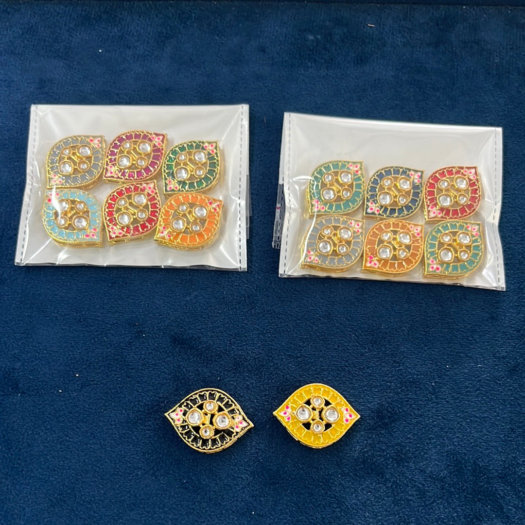Meenakari Kundan (26 mm) (AGMK56)