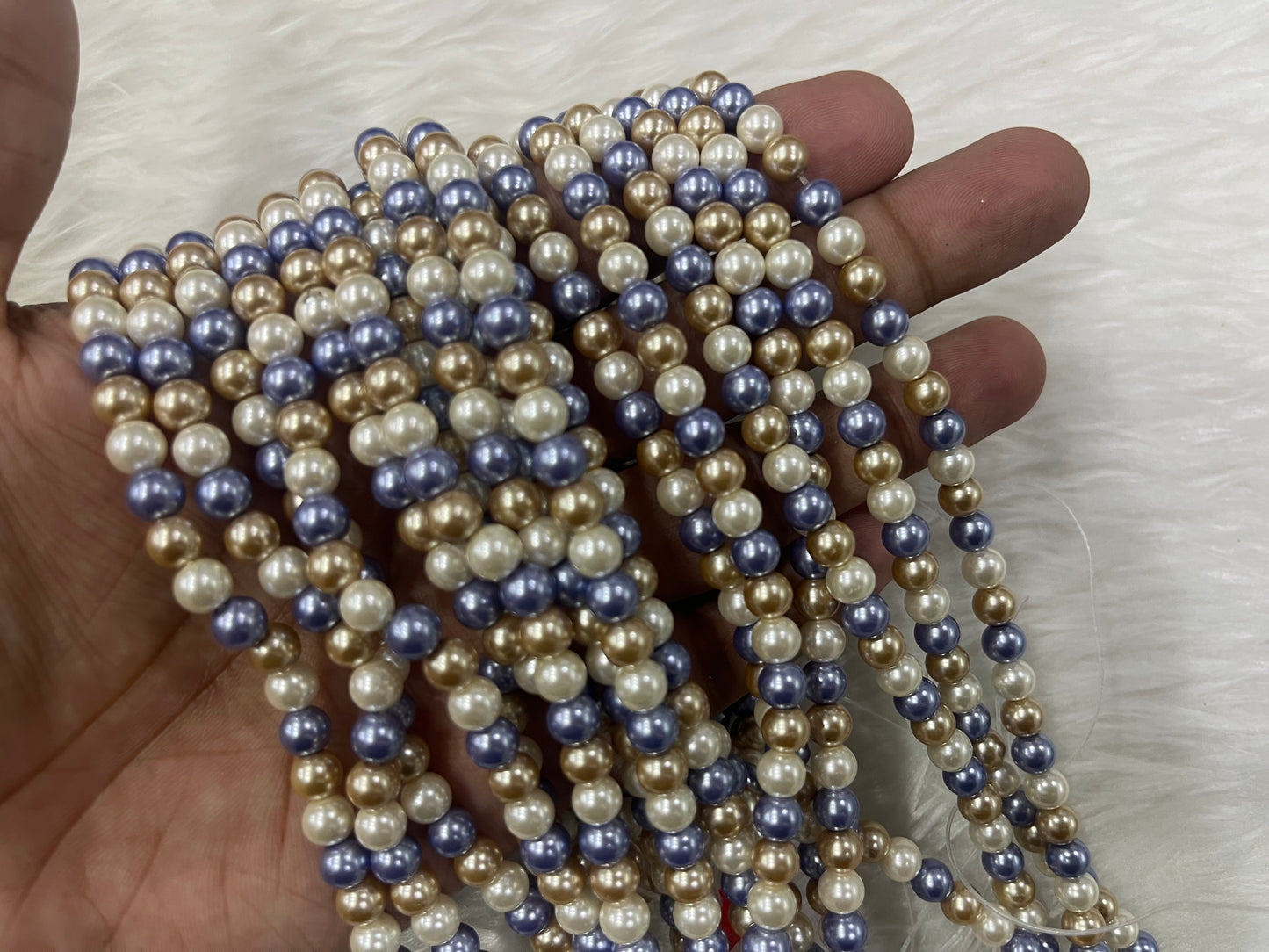AAA Shell Pearls (6 mm) (Multicolour)
