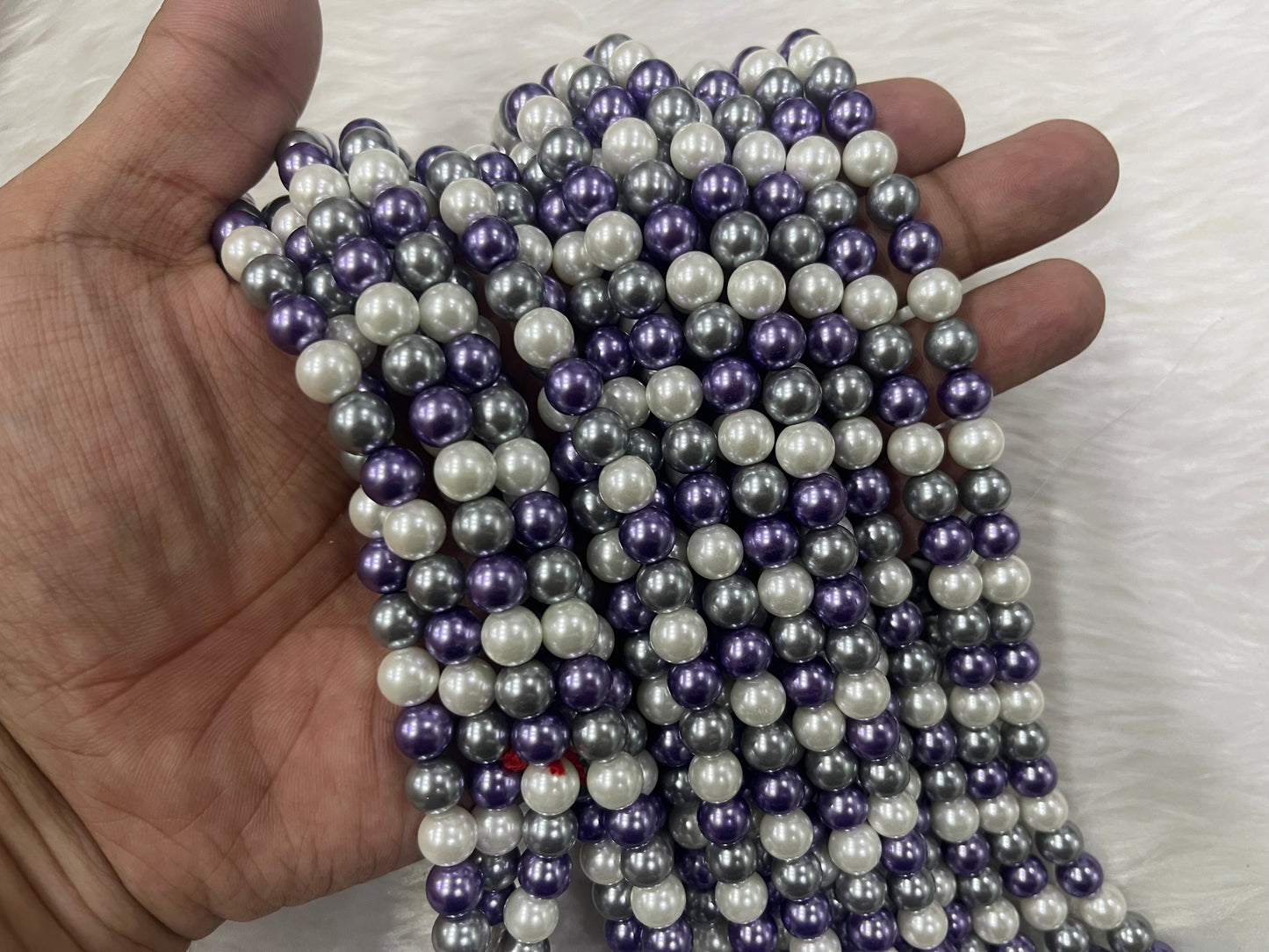 AAA Shell Pearls (8 mm) (Multicolour)