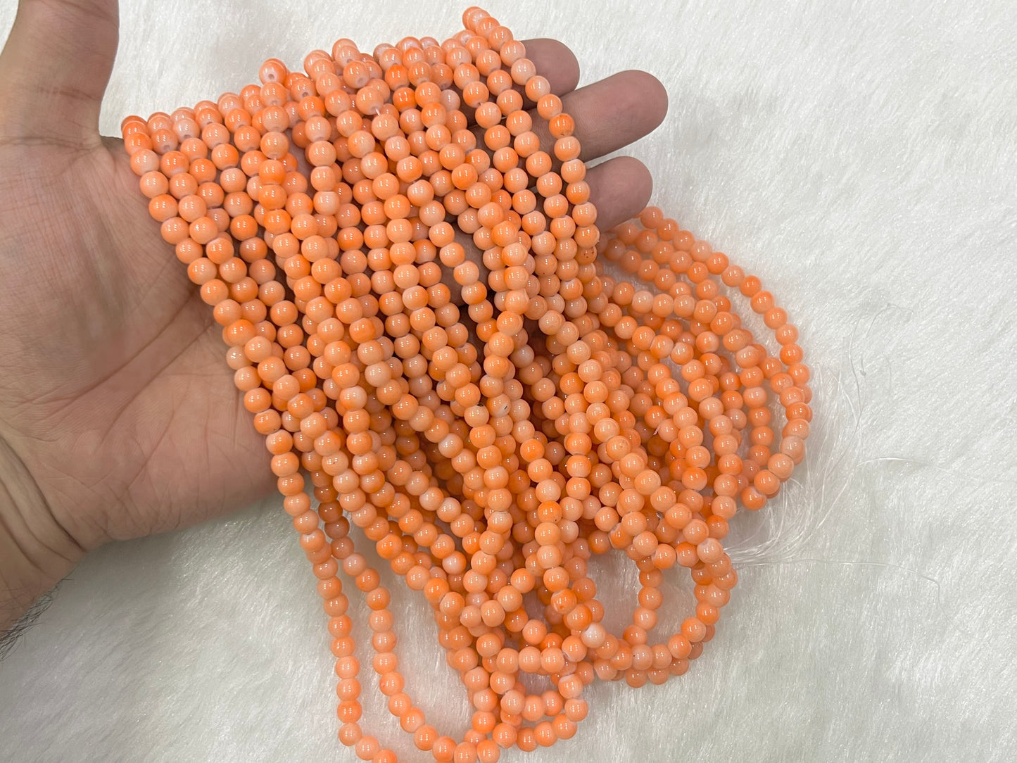 Oapque Glass Beads (6 mm)
