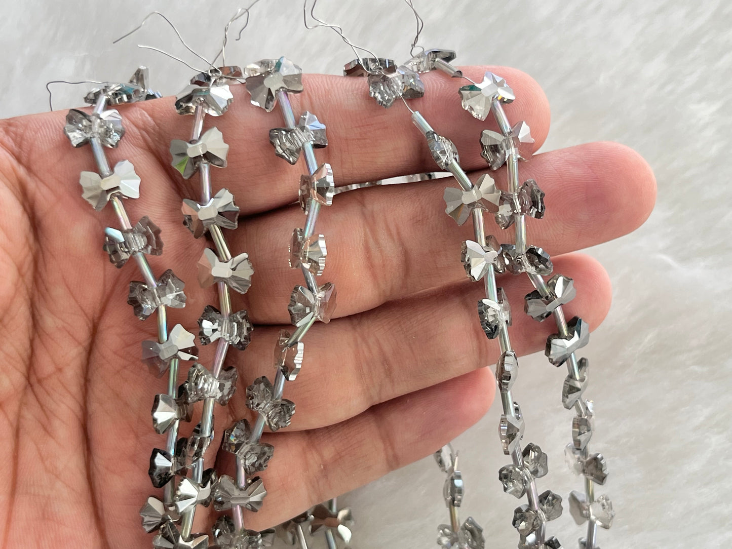 Fancy Beads (Bow) (49 Pcs) (8 mm)