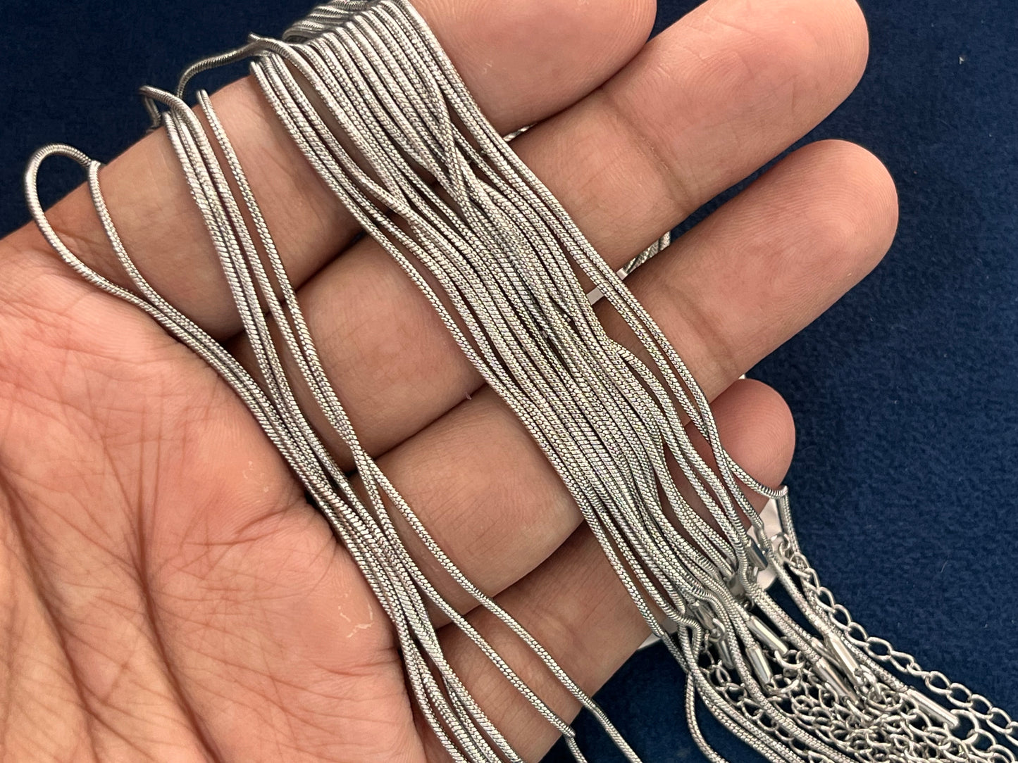 Stainless Steel Chains (Silver) (Pack of 10) (No. 4)