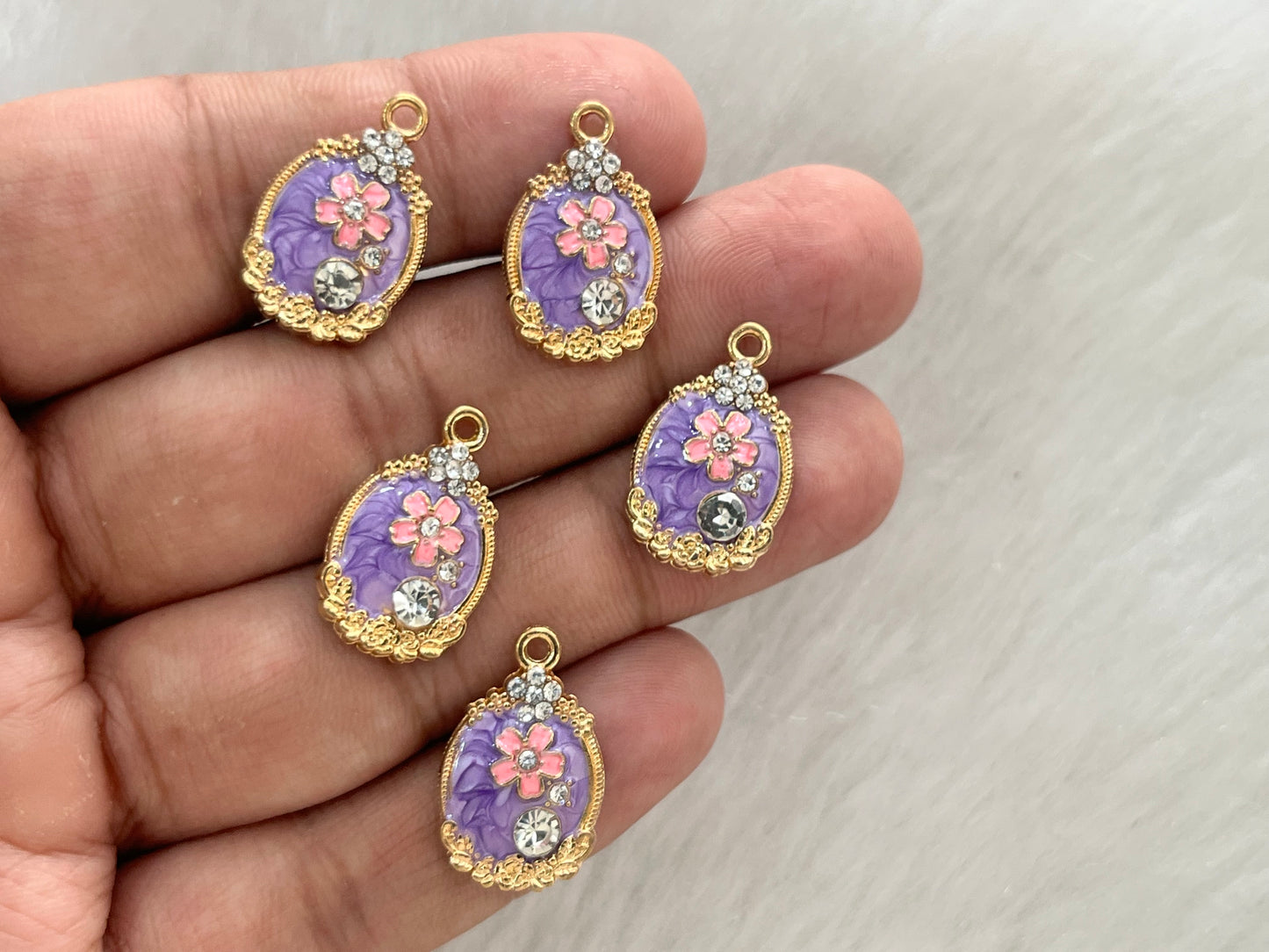 Luxury Charms (AGWS325) (5 Pcs) (20 mm)