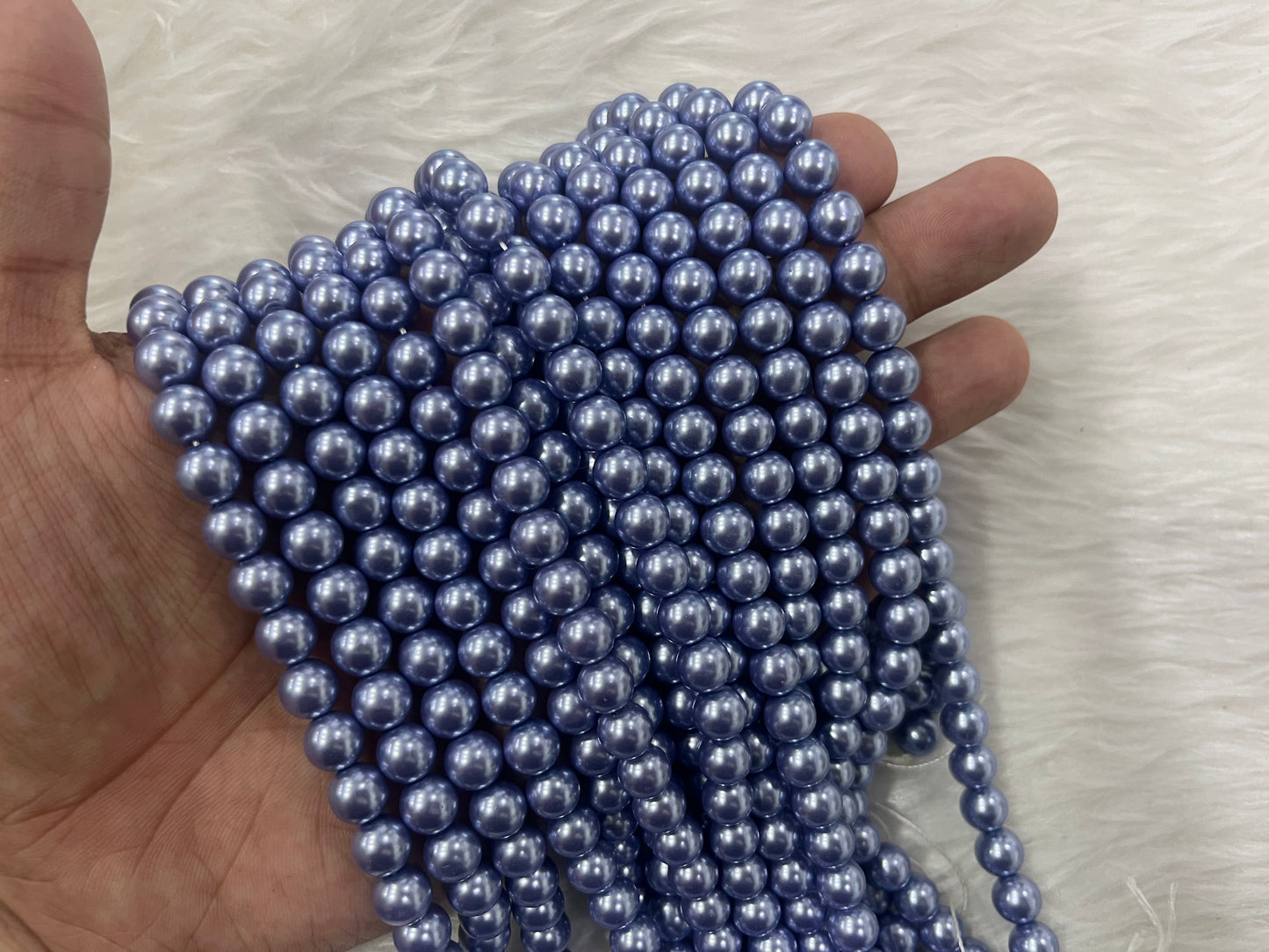 Shell Pearls (8 mm) (Single & Shaded Colours)