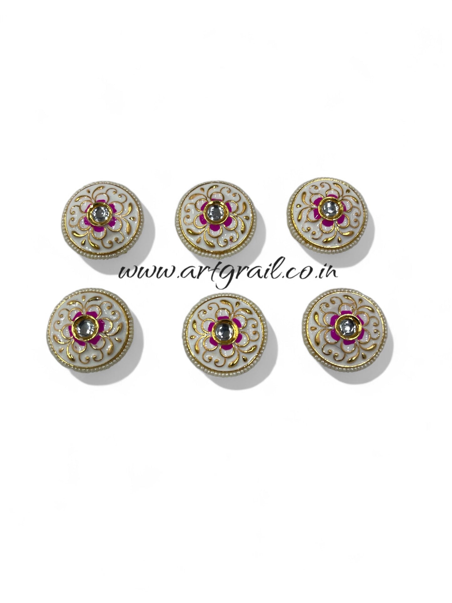Meenakari Kundan (15 mm) (AGMK81)