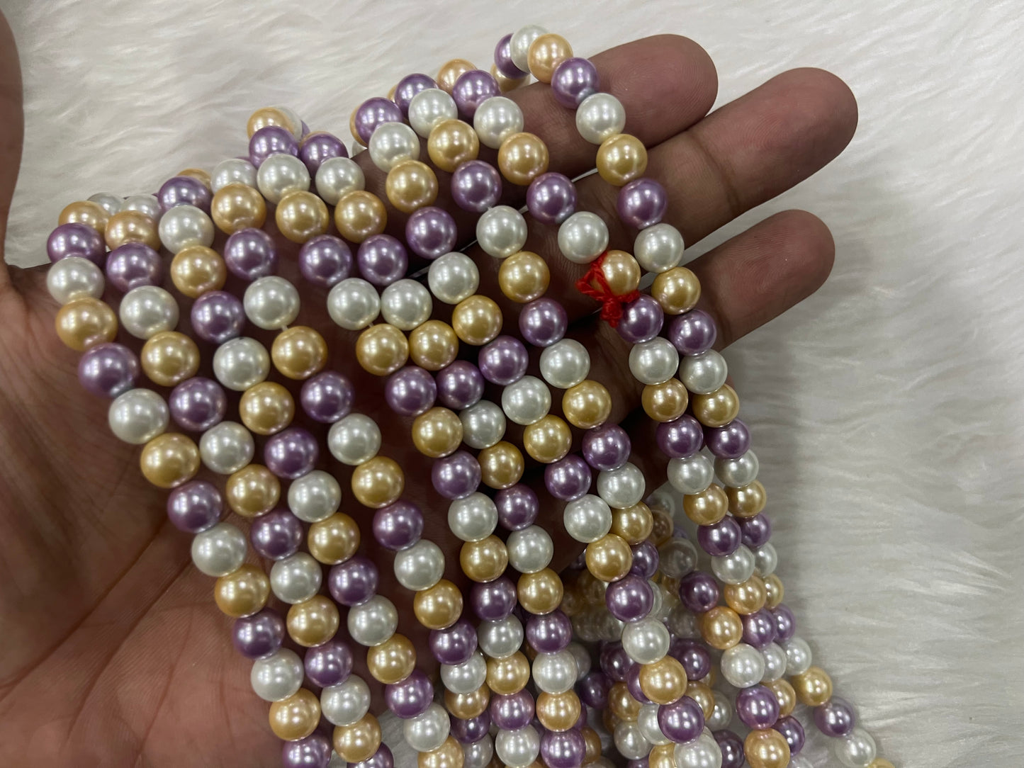 AAA Shell Pearls (8 mm) (Multicolour)