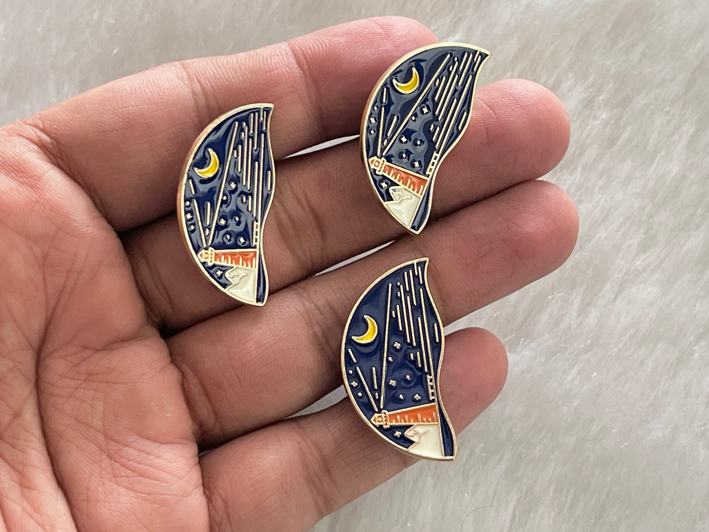 Enamel Broaches (Single Piece) (Anti-tarnish) (EB17)
