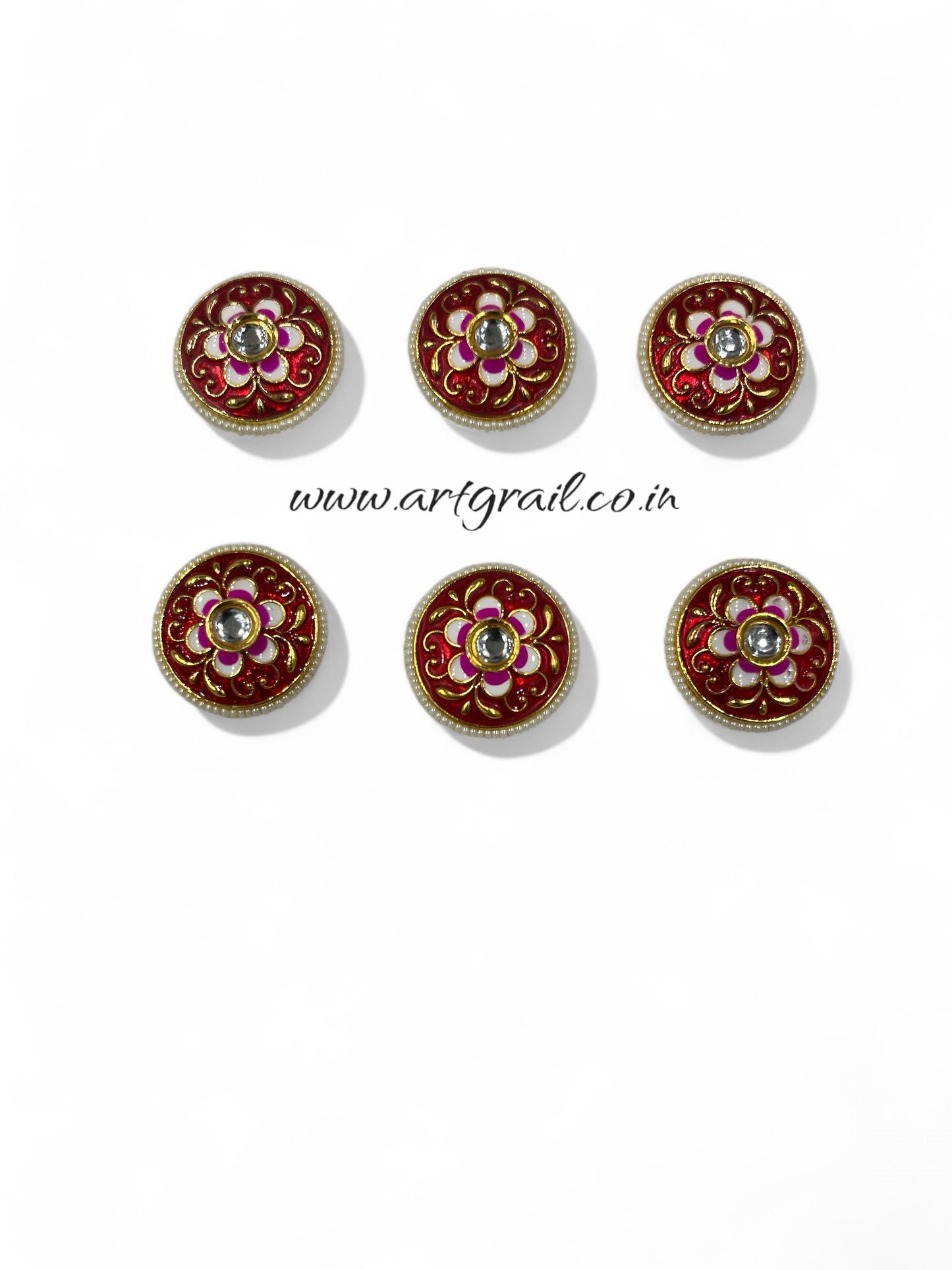 Meenakari Kundan (15 mm) (AGMK81)