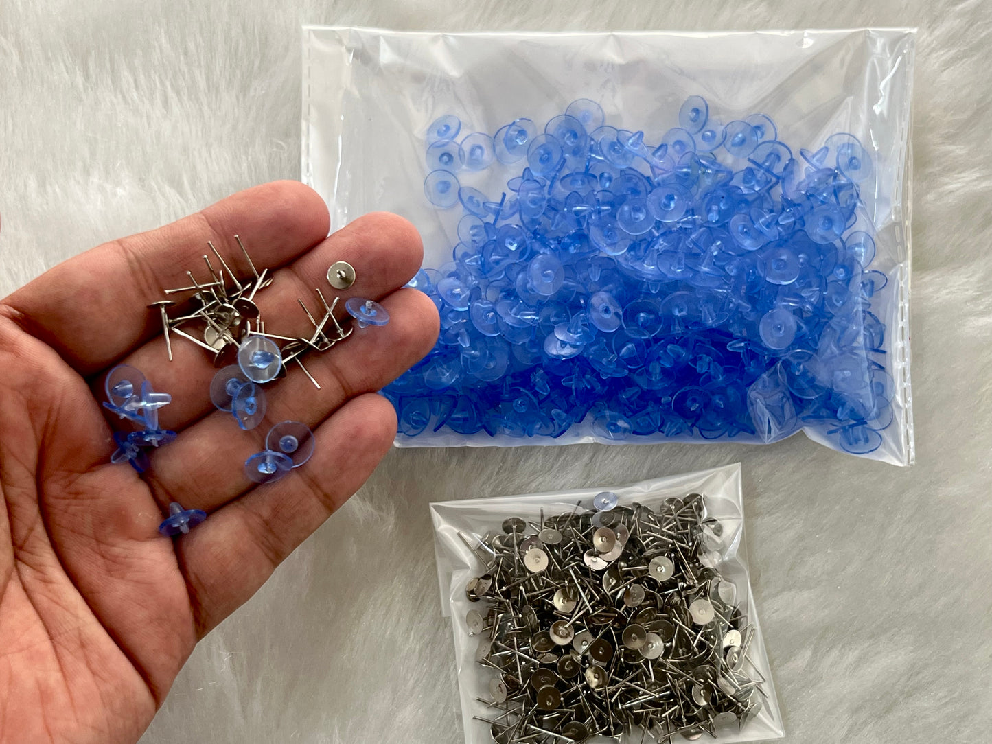 Earing Post Studs With Stoppers | (5 mm) (1000 Pieces)