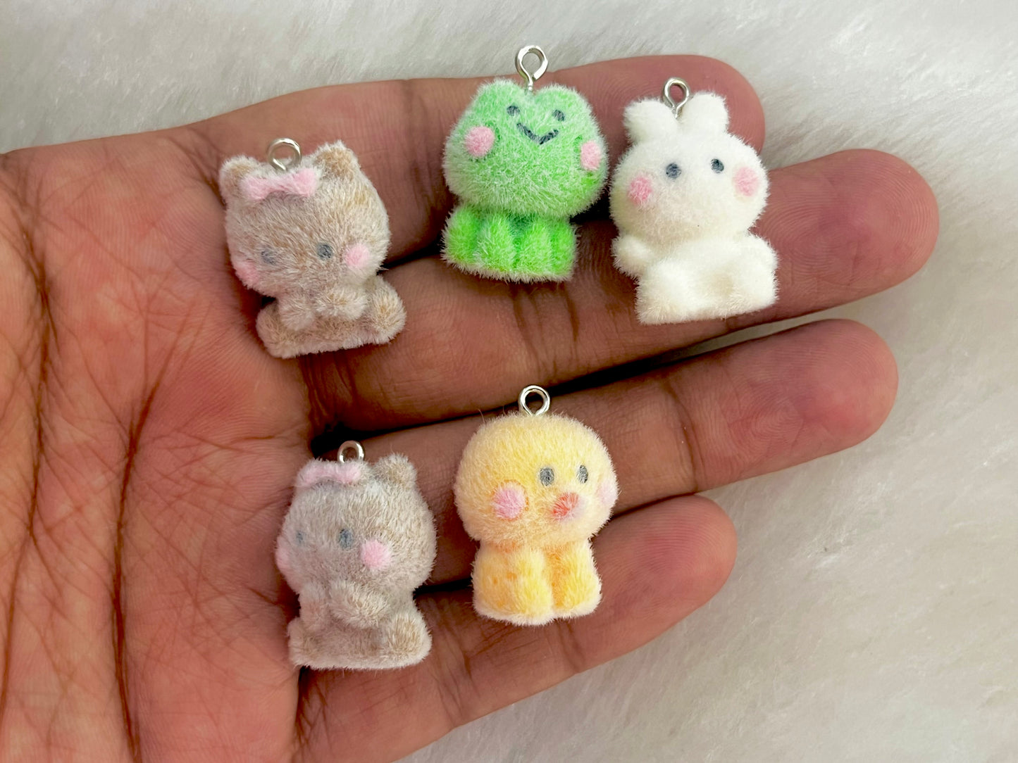 Fur Keychain Charms (AGFK04)(5 Pcs Assorted)
