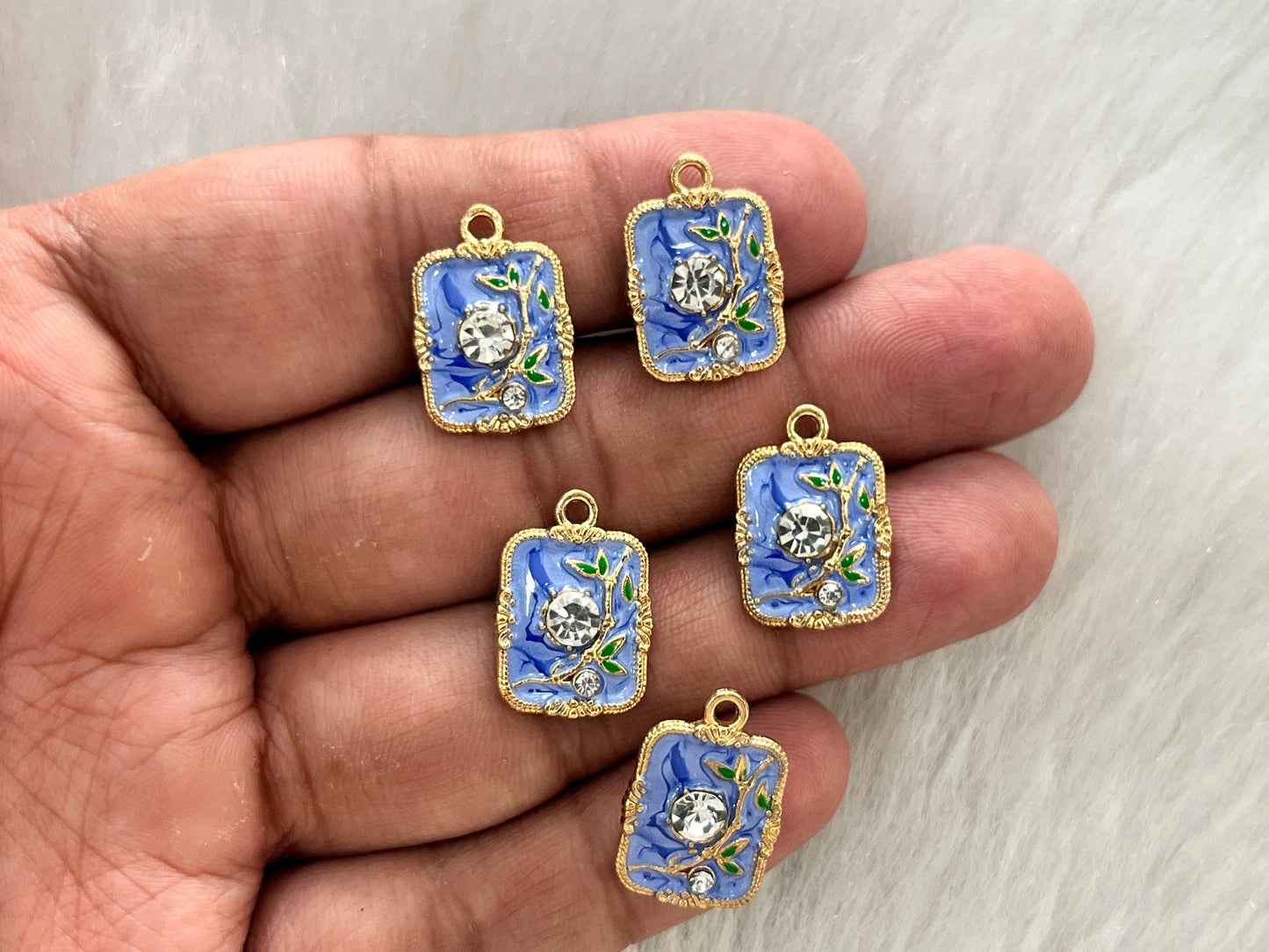Luxury Charms (AGWS307) (5 Pcs) (20 mm)