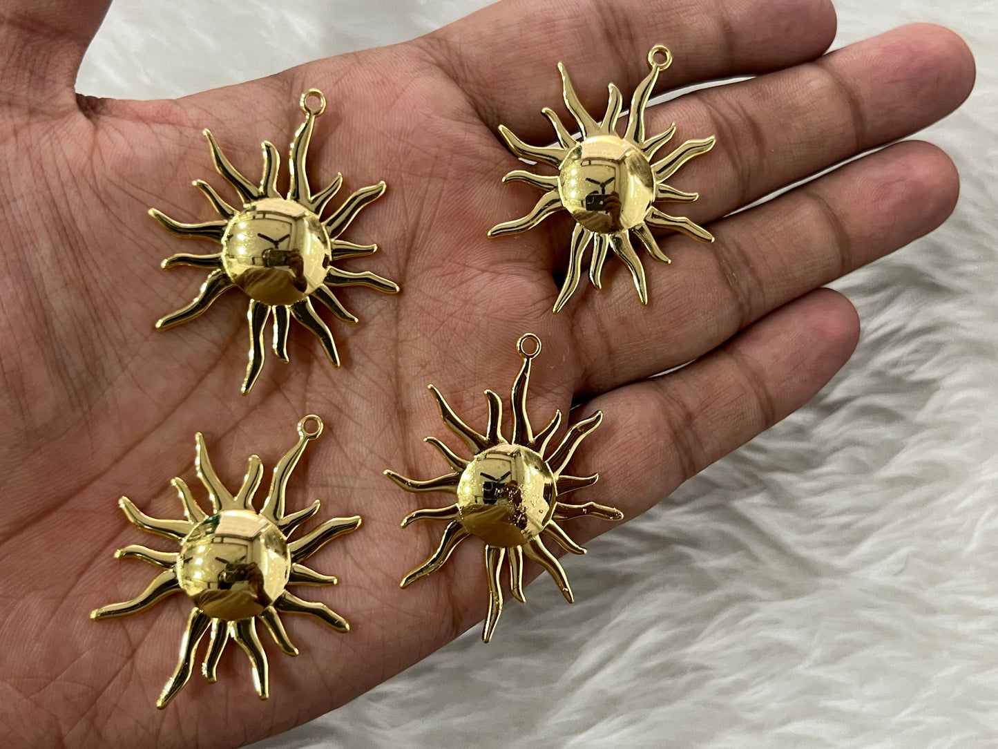 Stainless Steel Charms (AGWS137) (40 mm) (Single Piece)