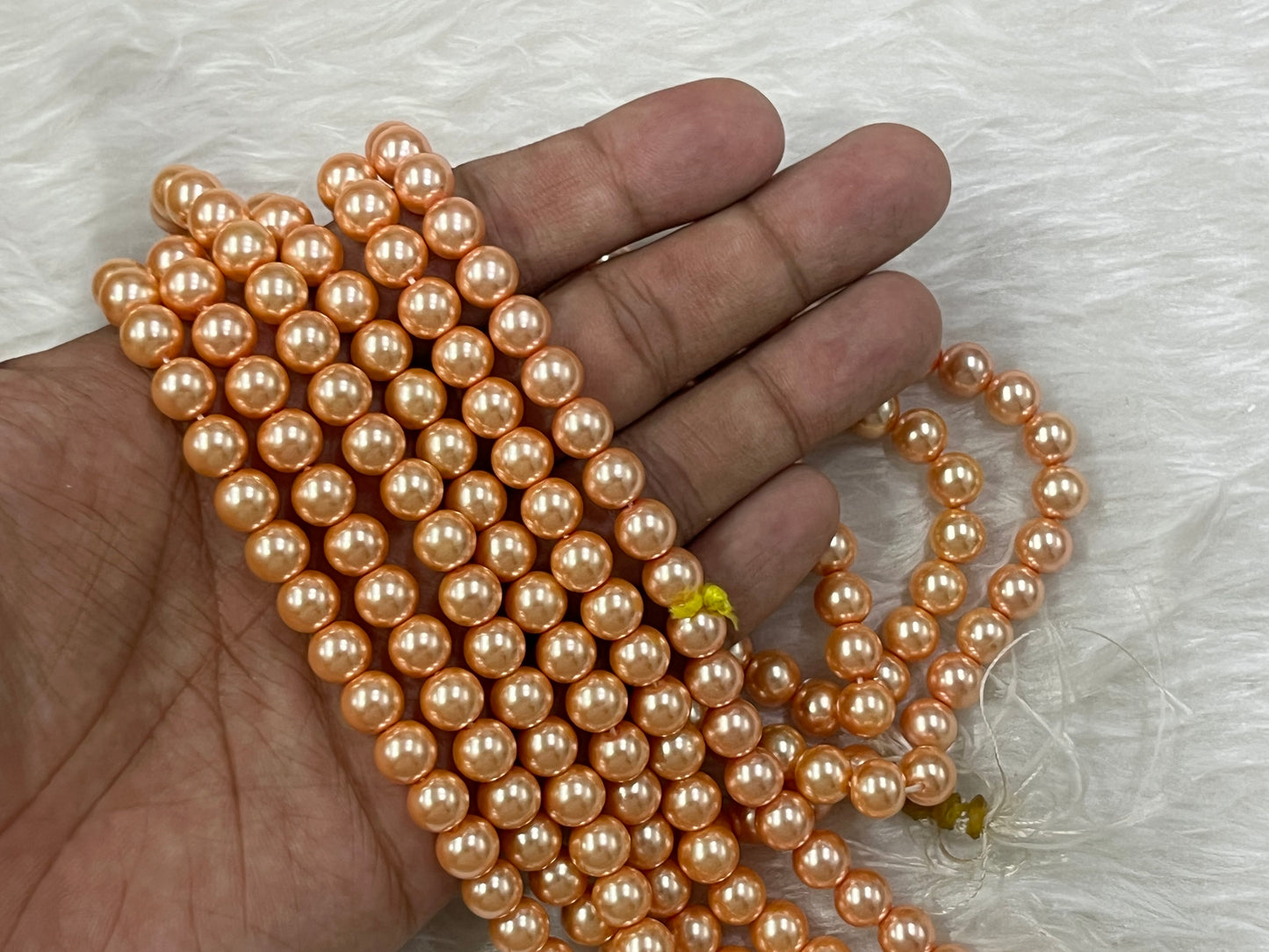 Shell Pearls (8 mm) (Single & Shaded Colours)