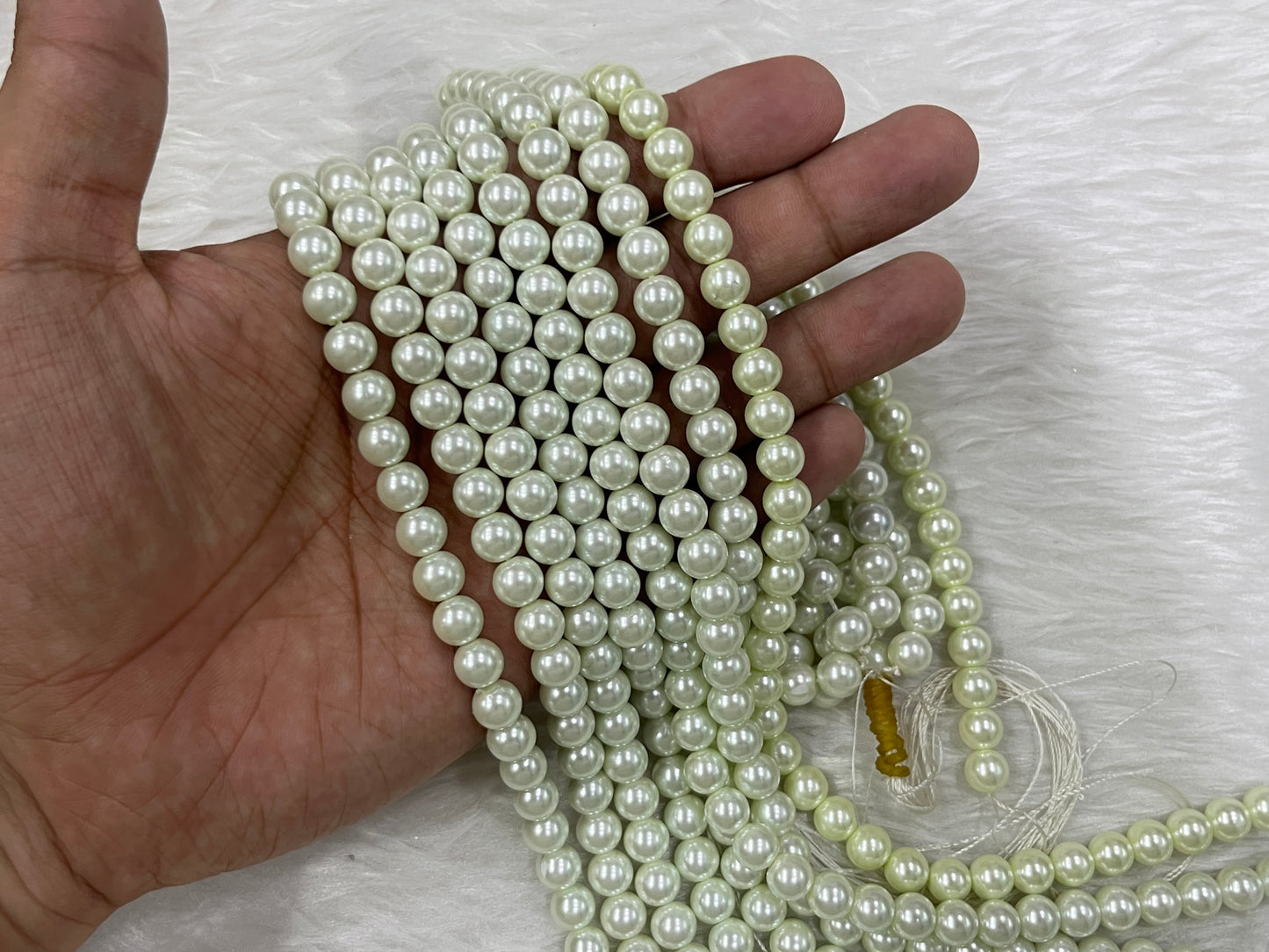 Shell Pearls (8 mm) (Single & Shaded Colours)