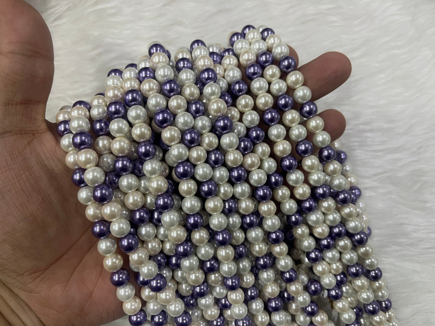 AAA Shell Pearls (8 mm) (Multicolour)