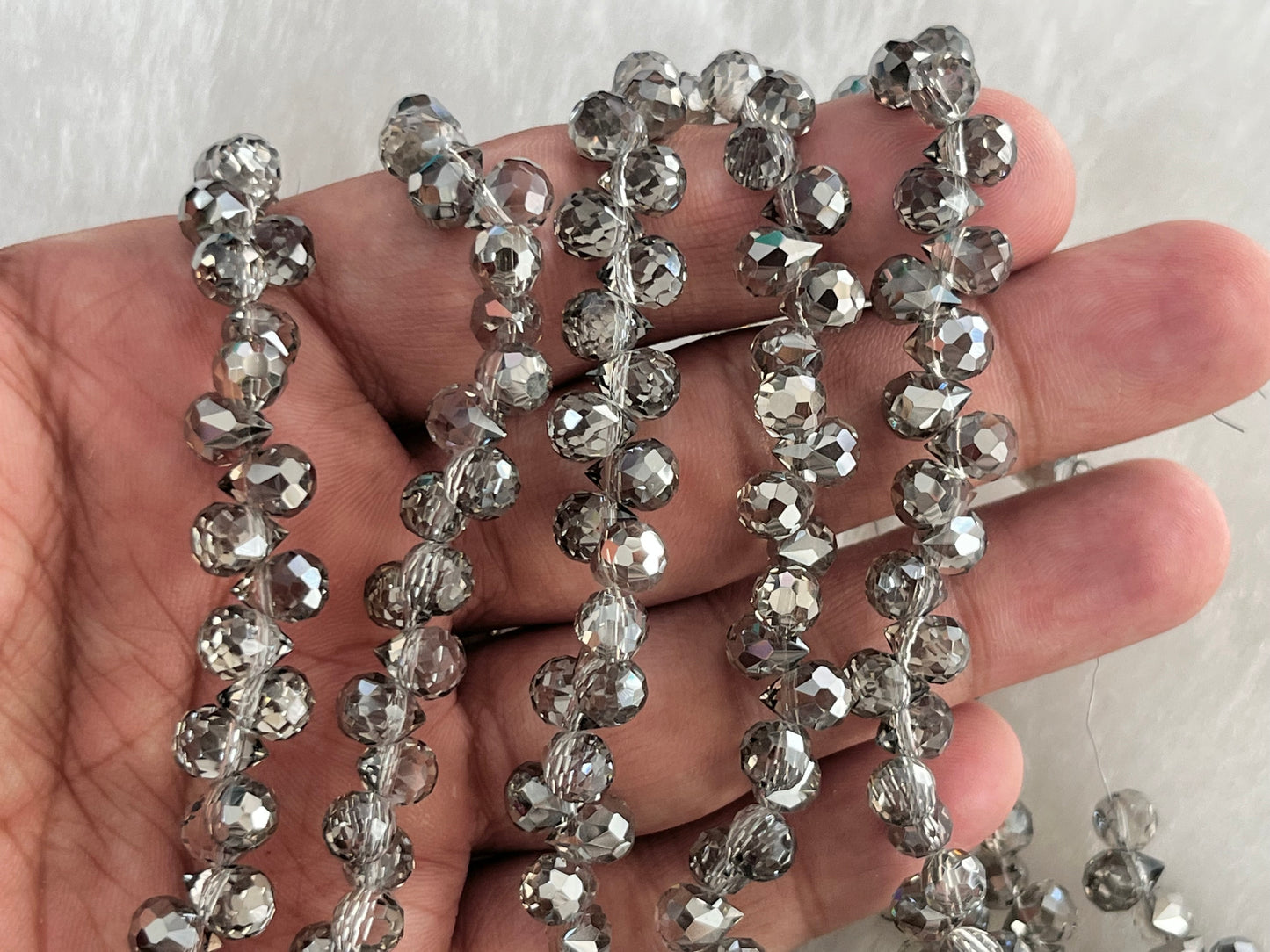 Fancy Beads (Drop) (96 Pcs) (6 mm)