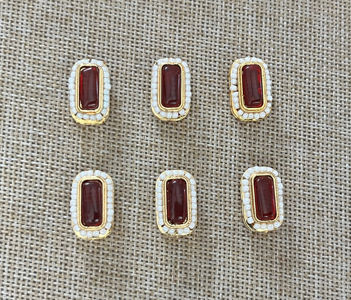 Monalisa Kundan (Rectangle) (17 mm) (AGMK83)