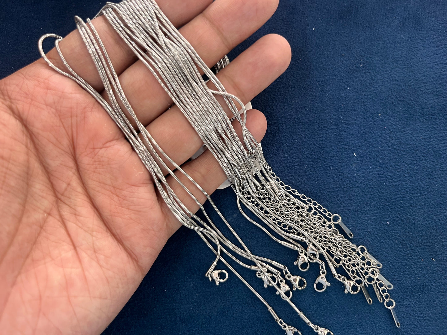 Stainless Steel Chains (Silver) (Pack of 10) (No. 4)