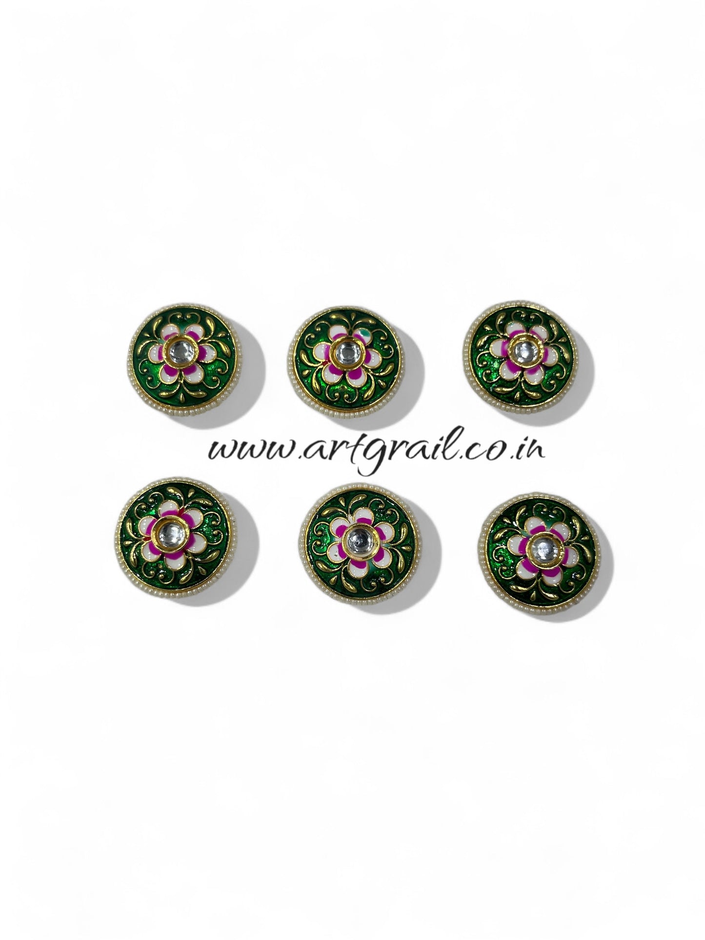 Meenakari Kundan (15 mm) (AGMK81)
