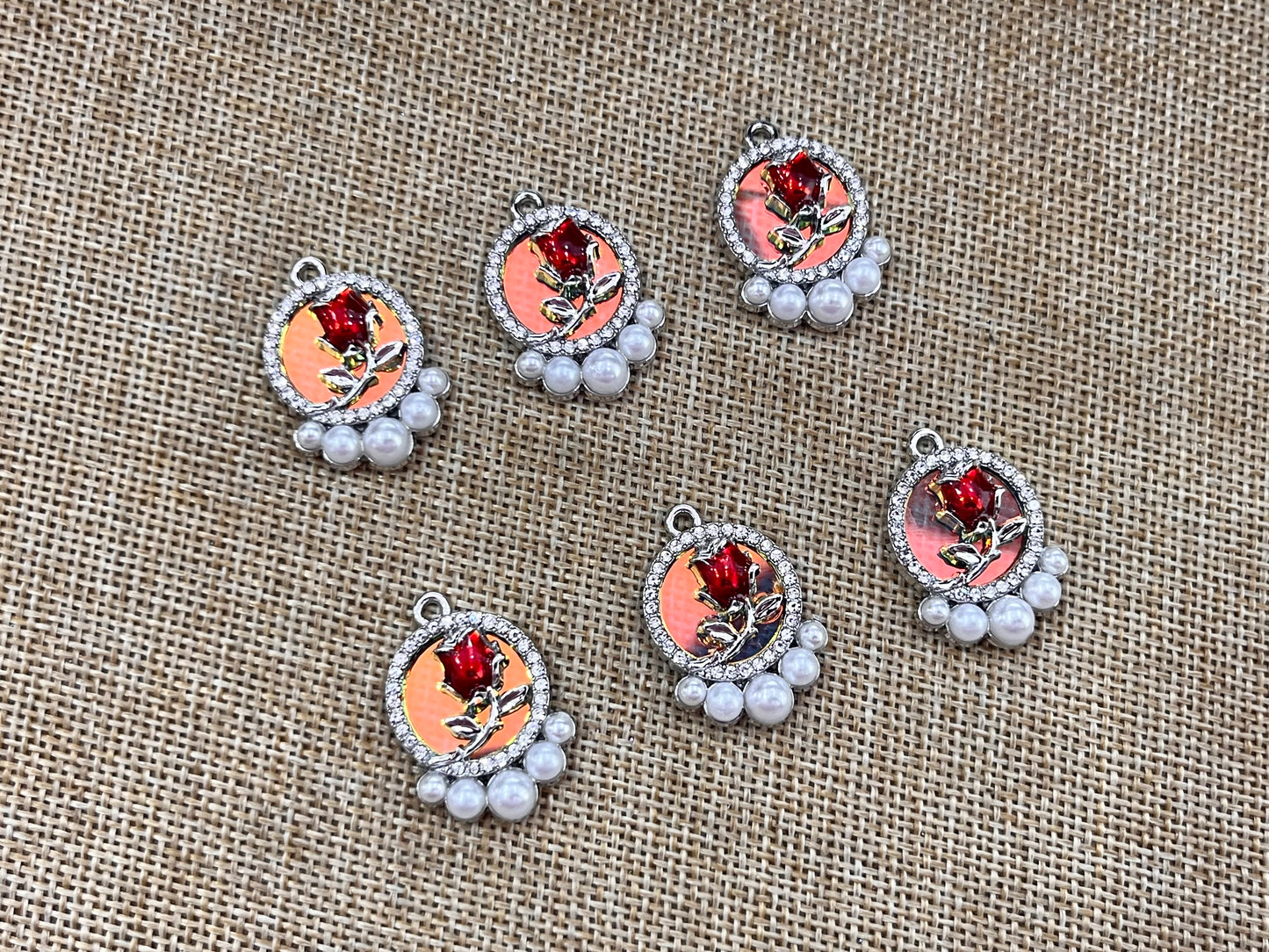 Luxury Charms (AGWS171) (25 mm) (5 Pcs)