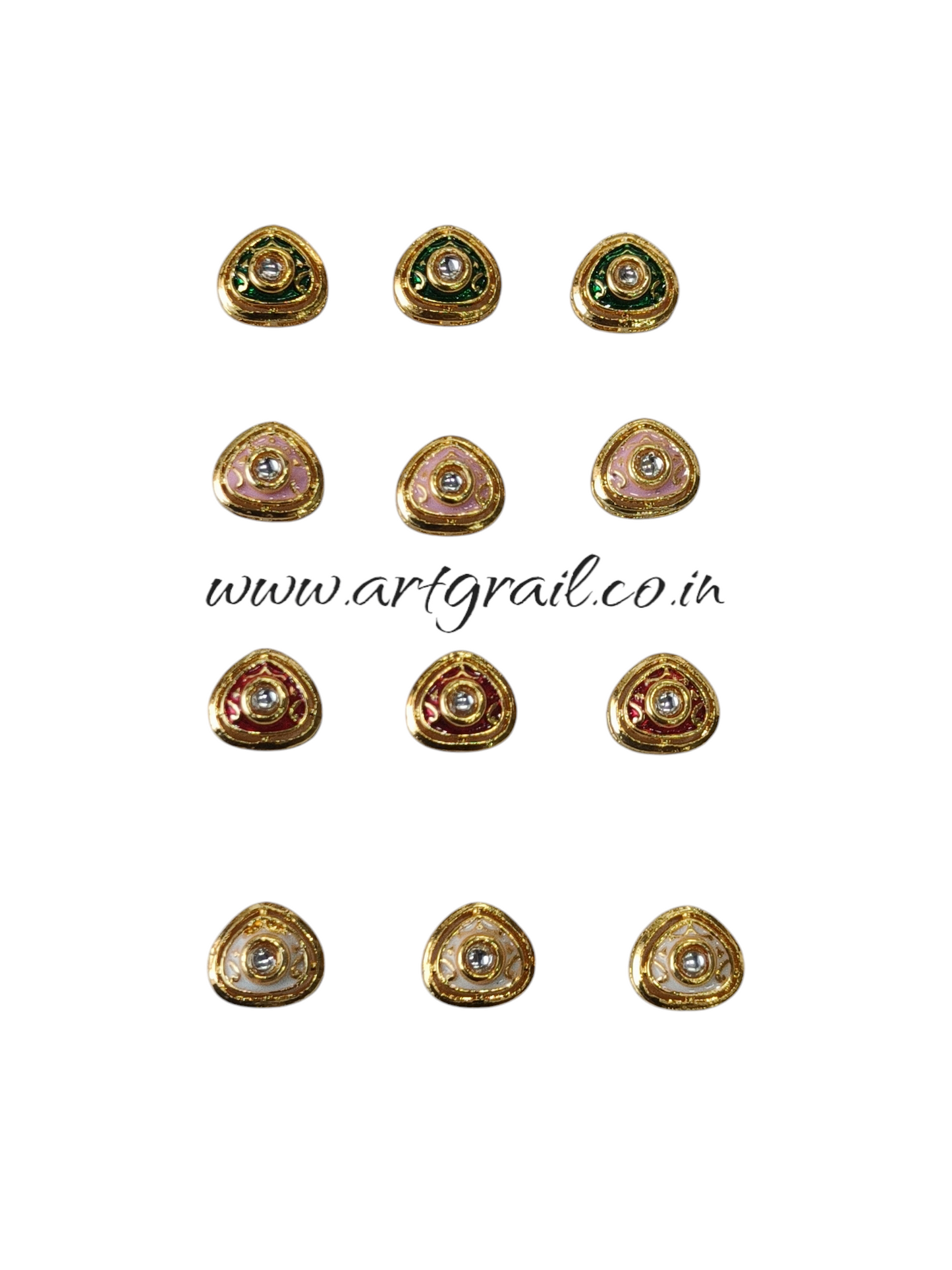 Meenakari Kundan (19 mm) (AGMK70)