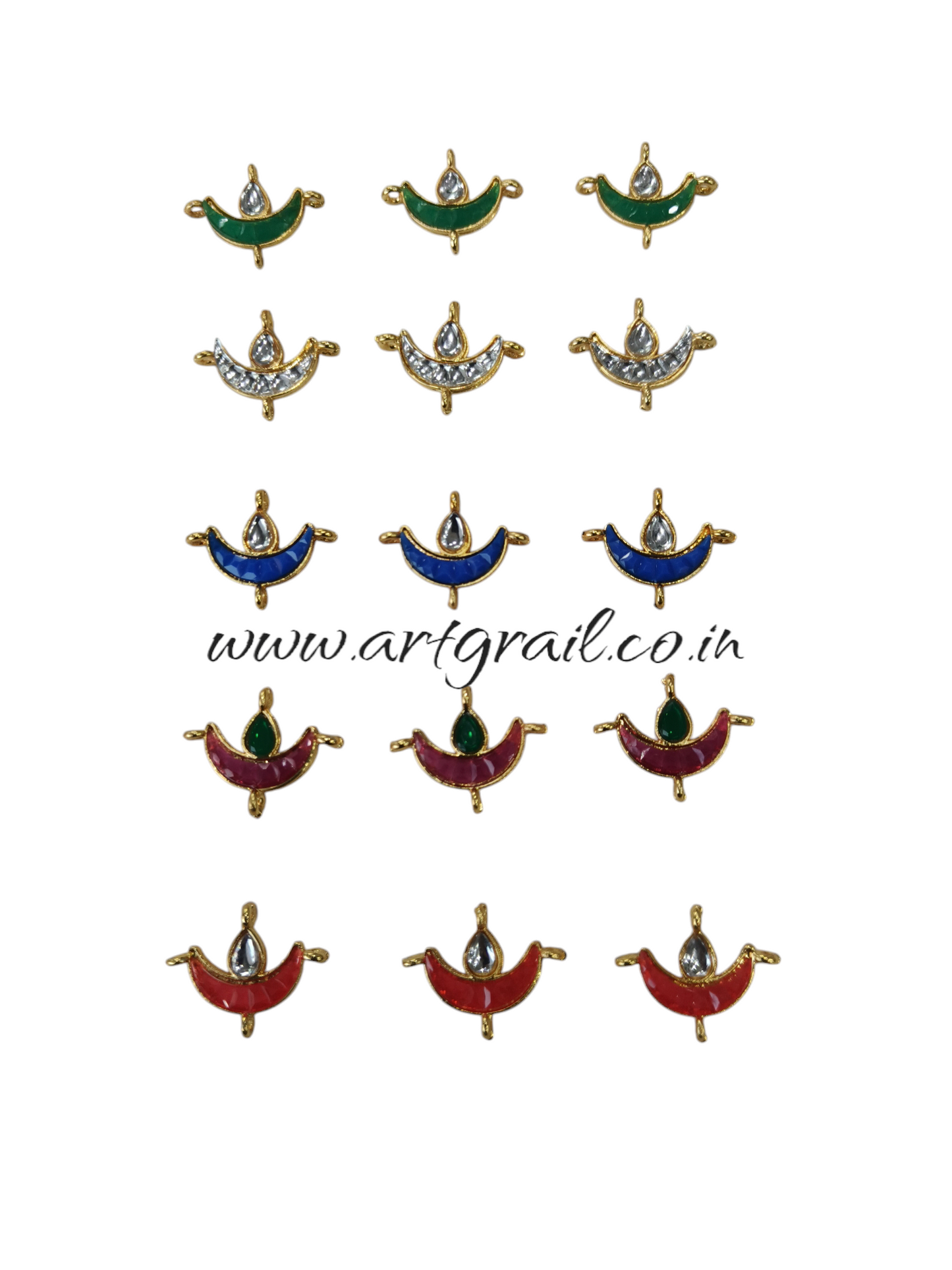 Meenakari Kundan (24 mm) (AGMK71)