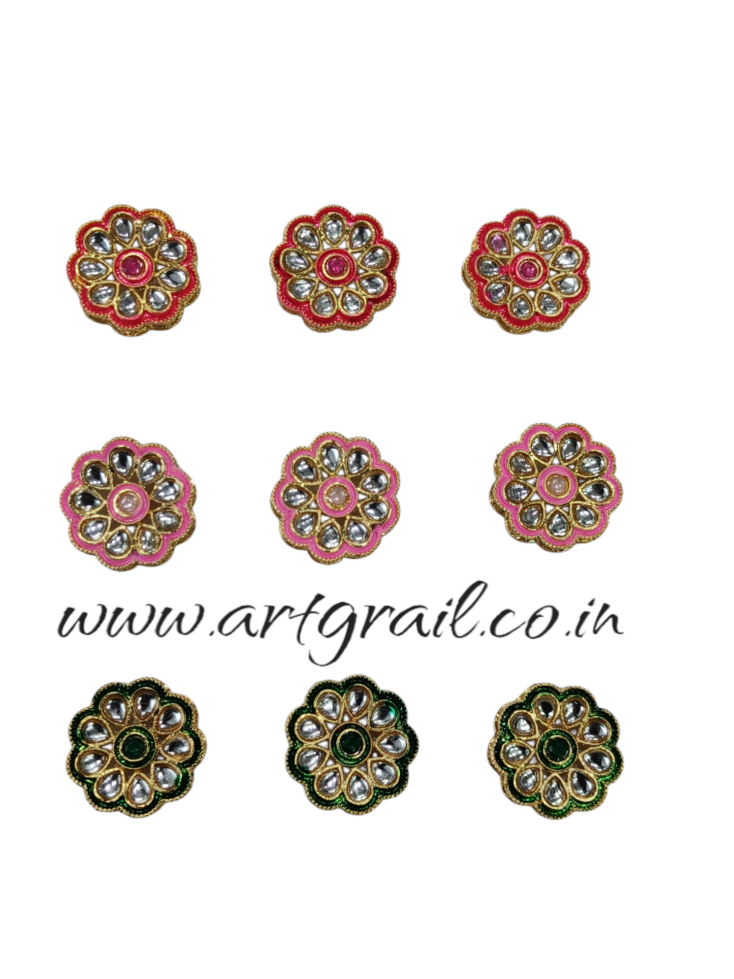 Meenakari Kundan (20 mm) (AGMK72)