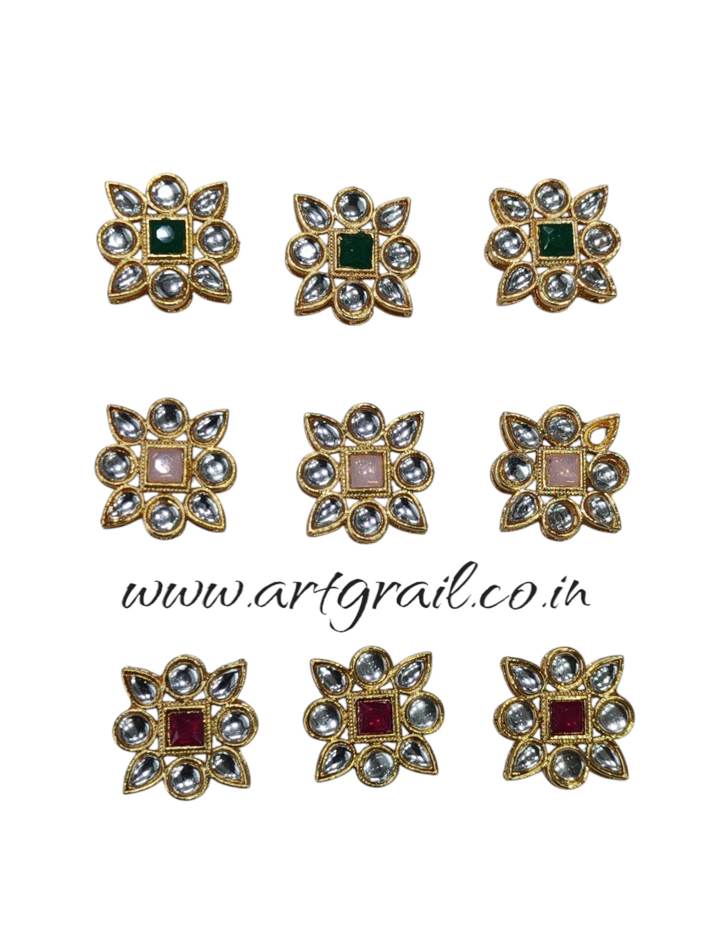 Meenakari Kundan (20 mm) (AGMK73)