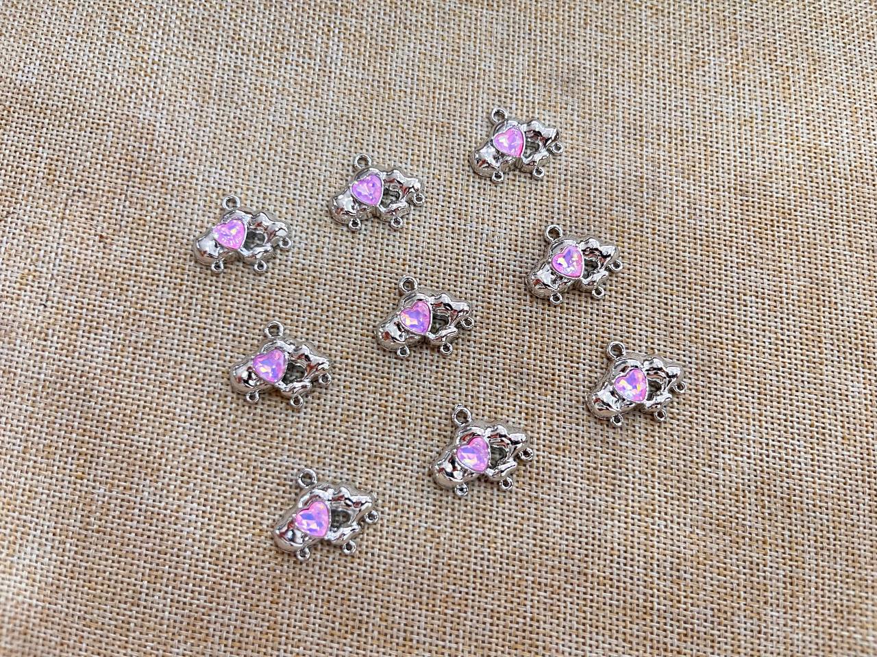 Luxury Charms (AGWS178)(25 mm)(5 Pcs)