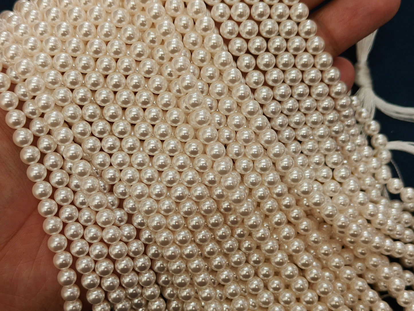 Cubic Zirconia Pearls (Cream)