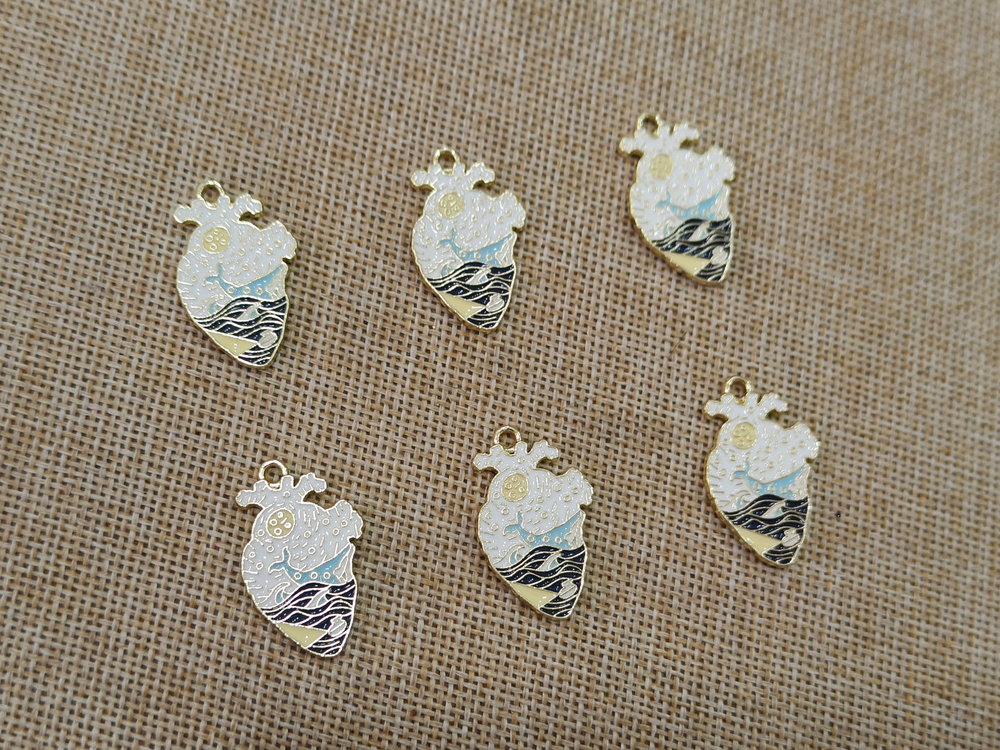 Enamel Charms (AGWS79) (29 mm) (5 Pcs)