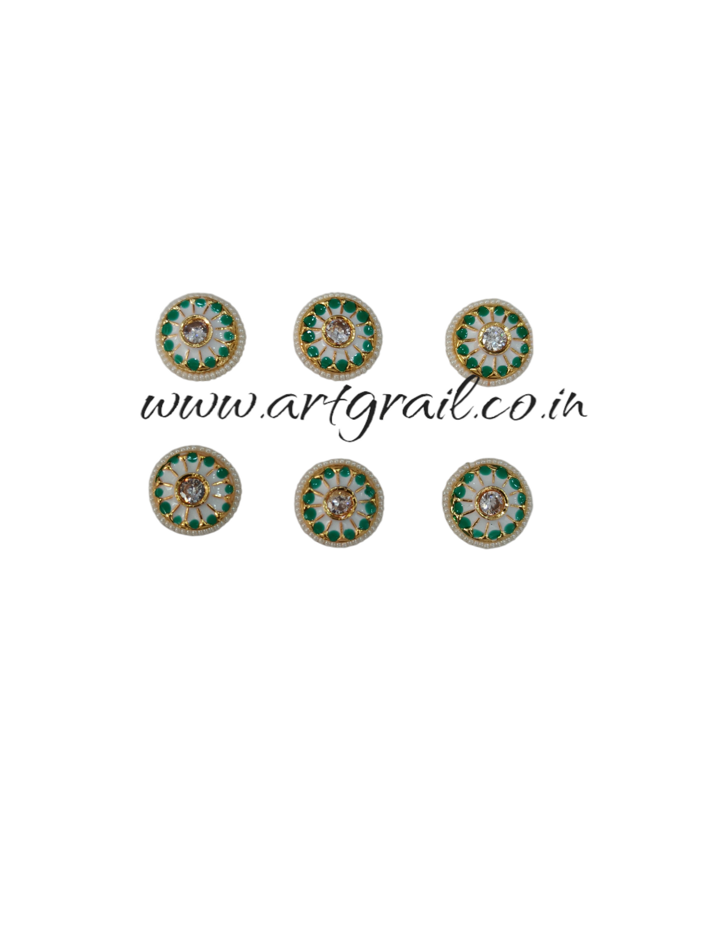 Meenakari Kundan (18 mm) (AGMK66)