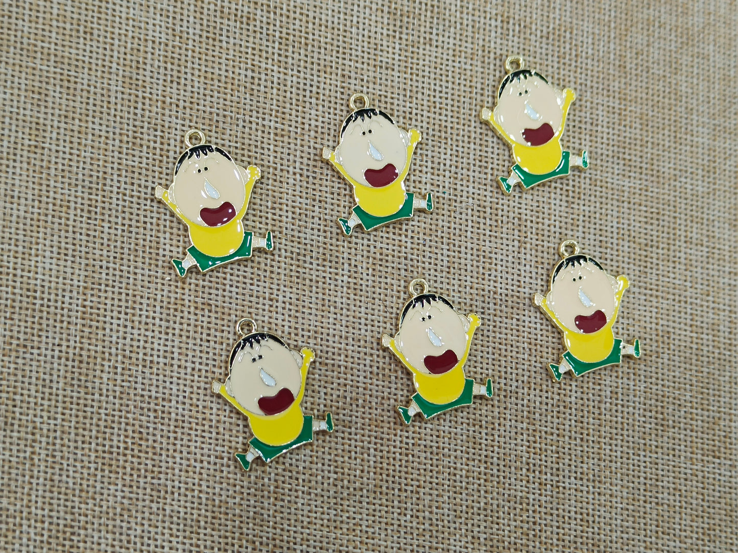 Enamel Charms (AGWS71) (27 mm) (5 Pcs)