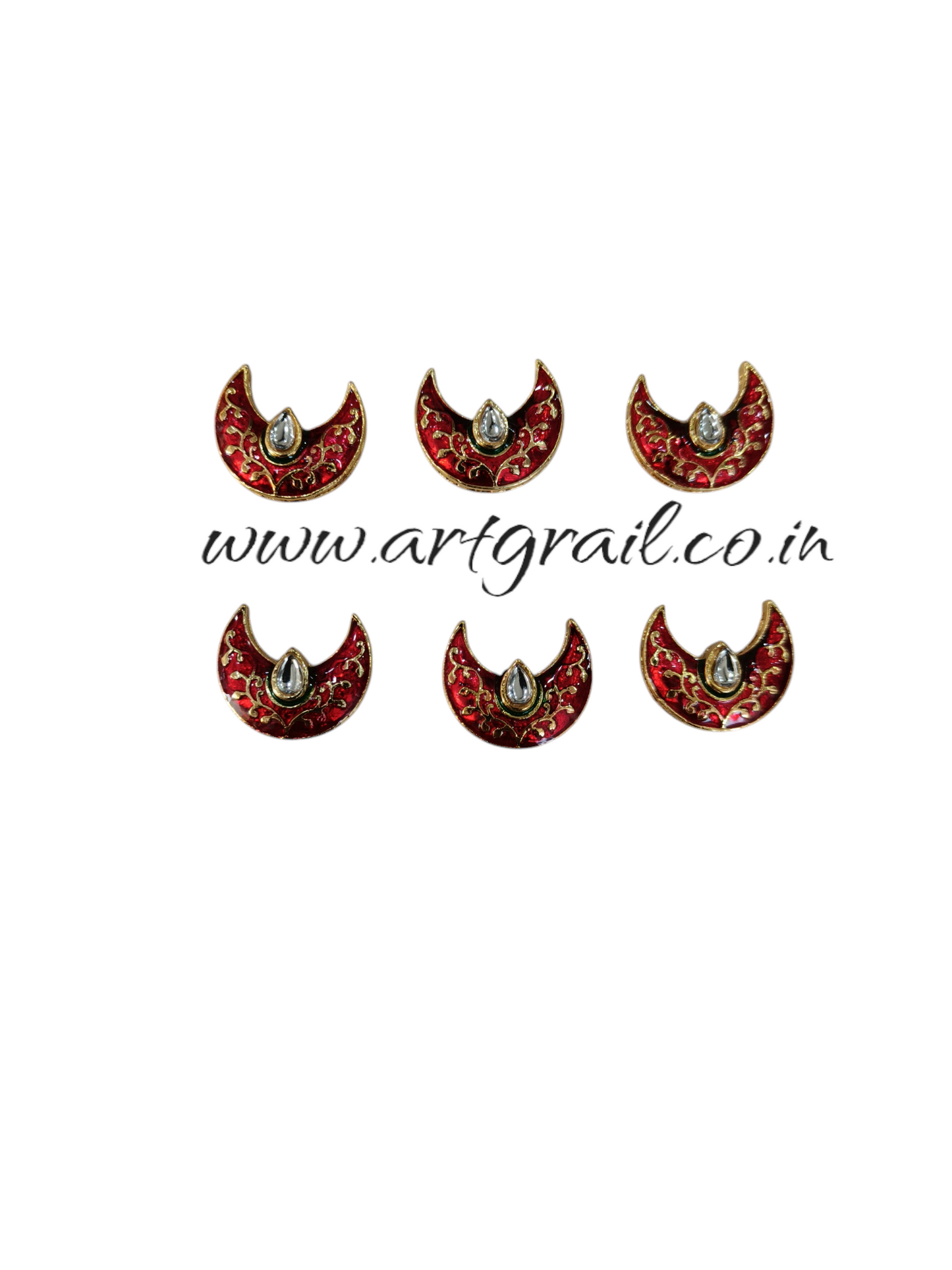 Meenakari Kundan (34 mm) (AGMK63)